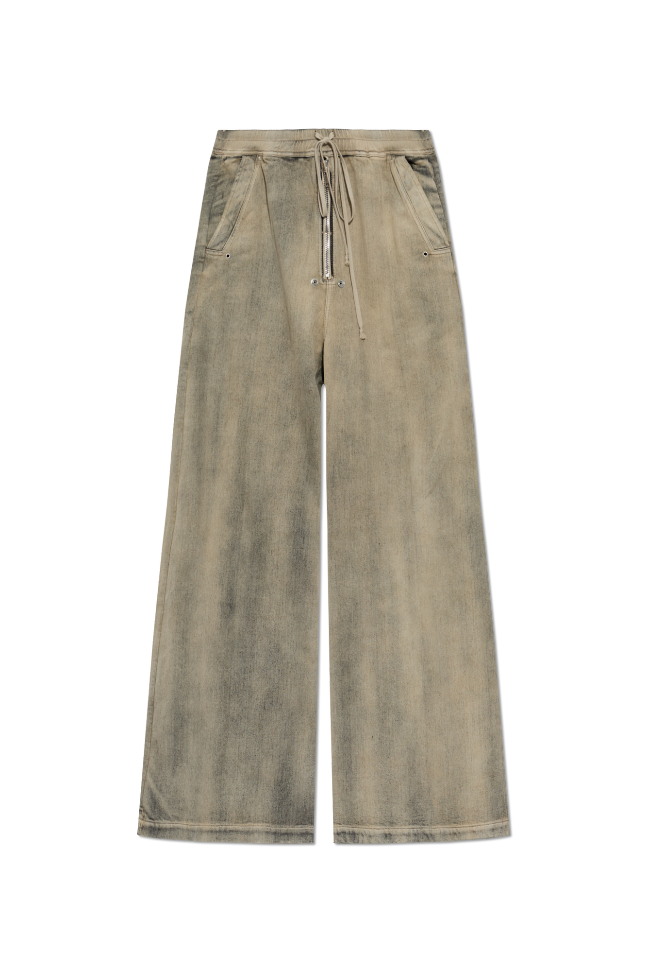 Rick Owens DRKSHDW Jeansy Z Szerokimi Nogawkami, Mężczyźni, Szary