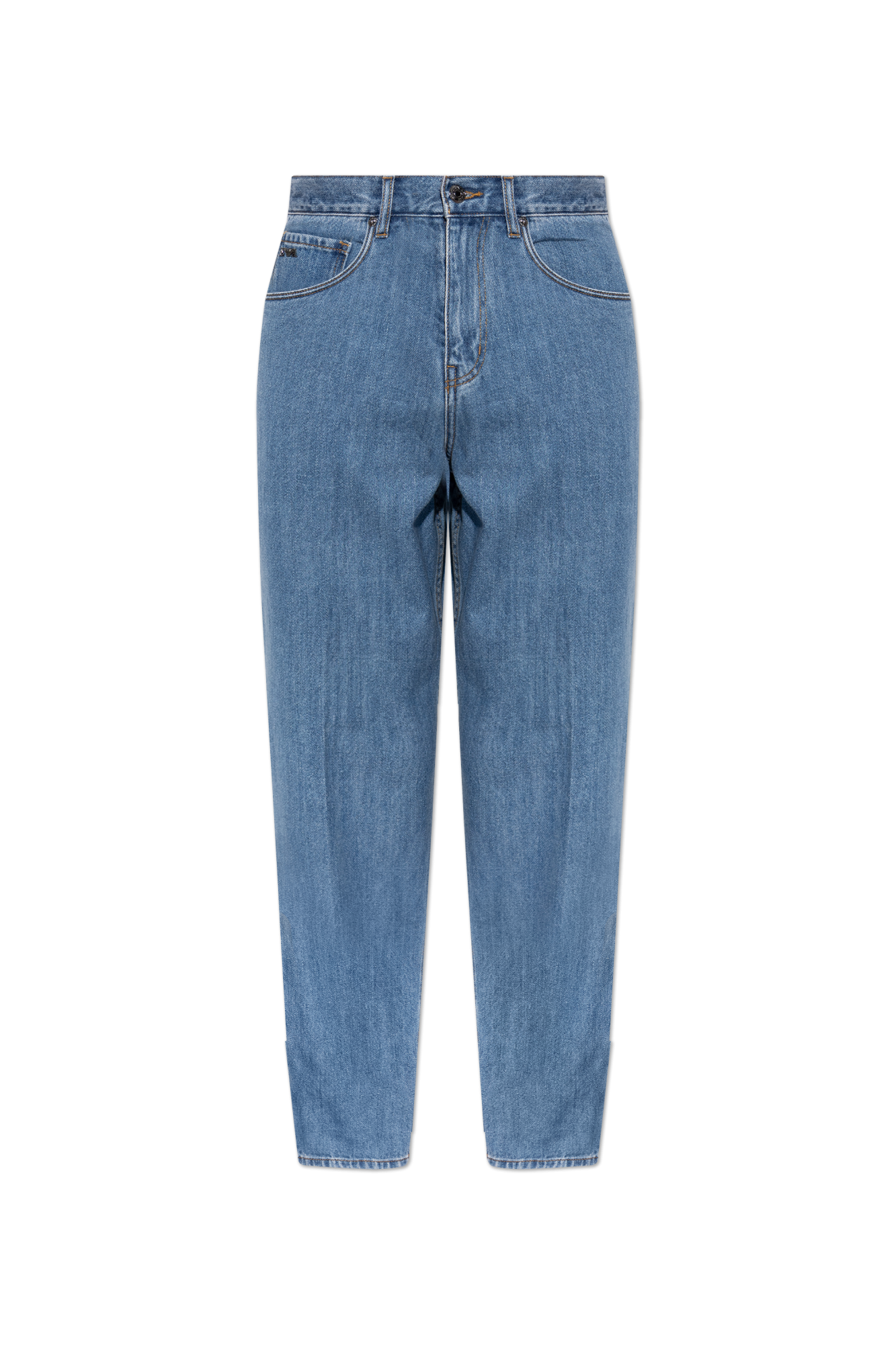 Emporio Armani Jeansy Z Lekko Zwężanymi Nogawkami, Mężczyźni, Niebieski