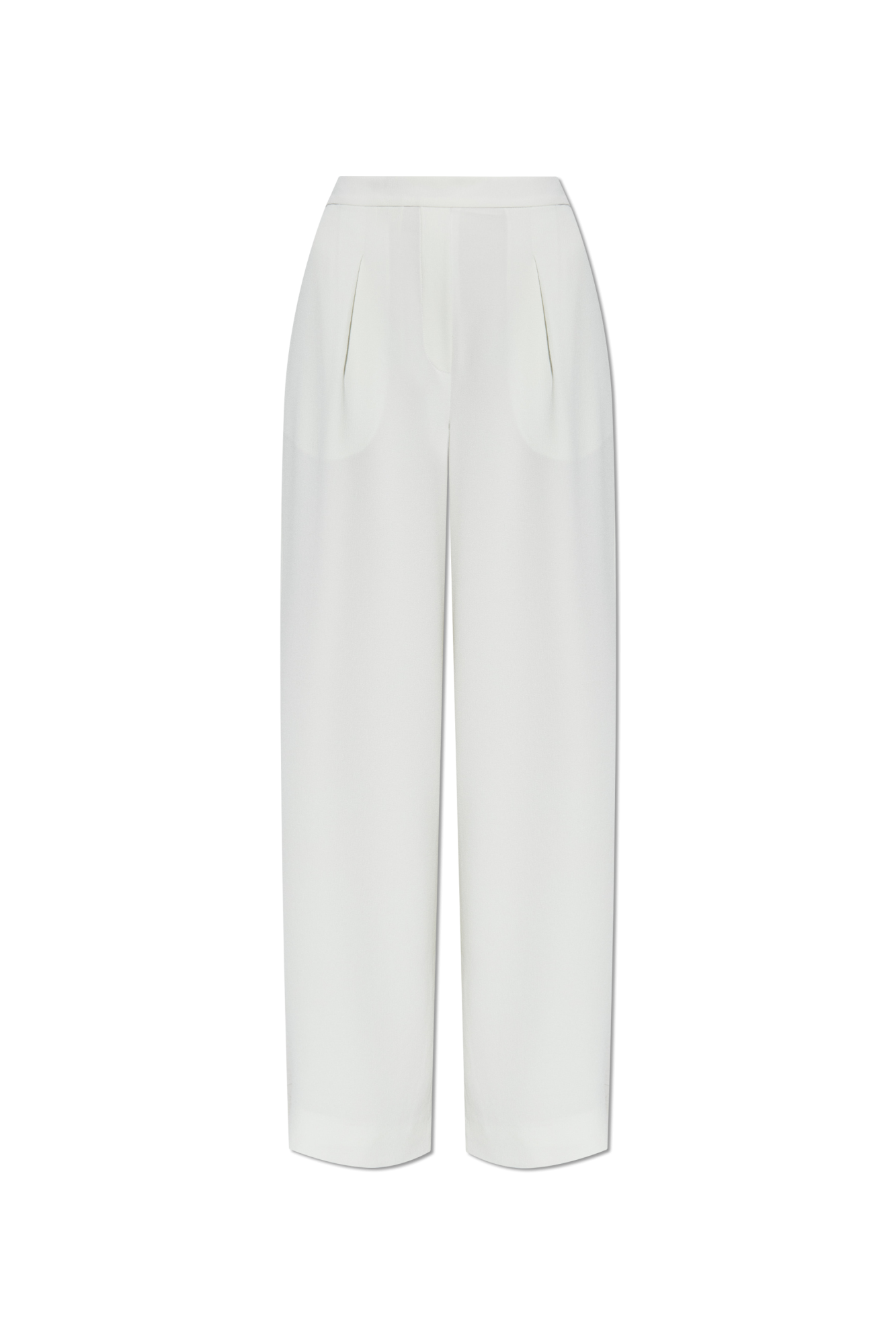 Emporio Armani Spodnie Z Prostymi Nogawkami, Kobiety, Biały