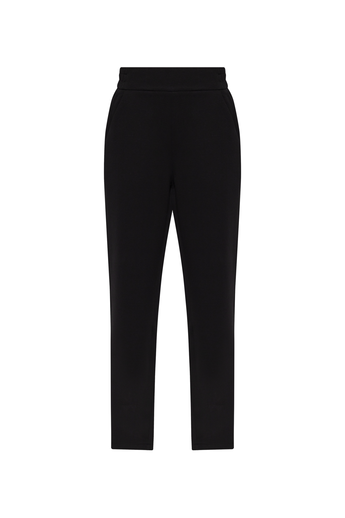 Emporio Armani Spodnie Dresowe Z Nadrukowanym Logo, Kobiety, Czarny