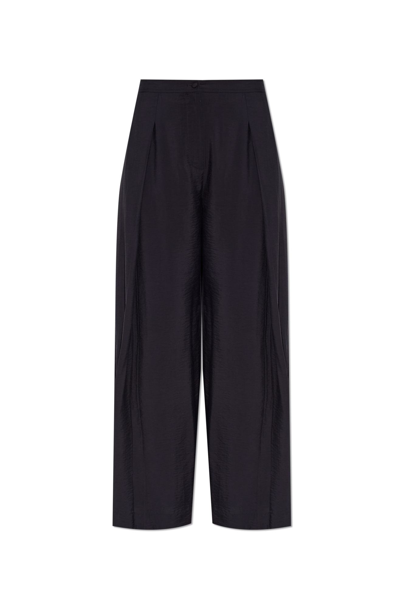 Emporio Armani Spodnie Z Szerokimi Nogawkami, Kobiety, Granatowy
