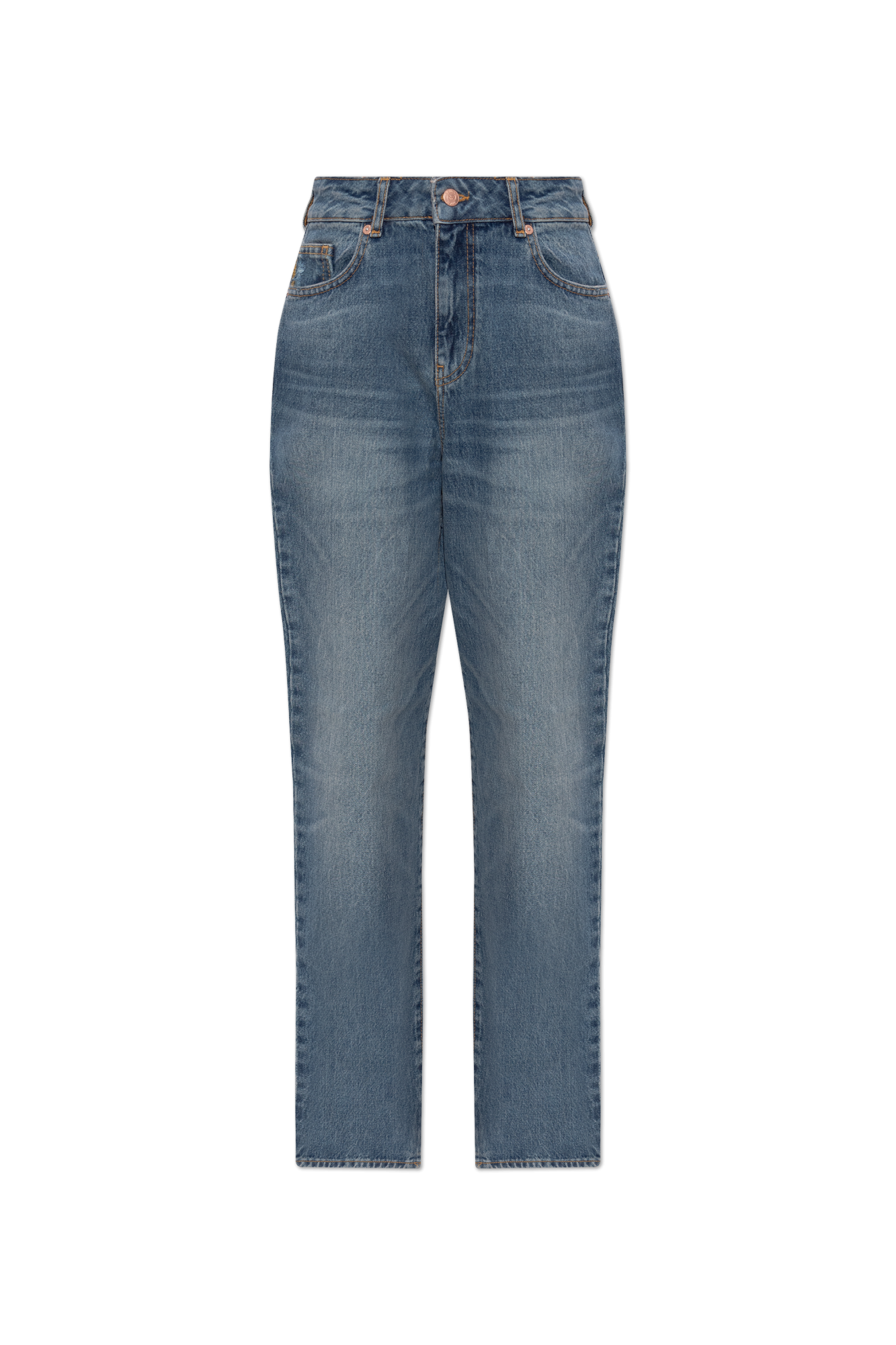 Emporio Armani Jeansy Z Nogawkami O Prostym Kroju, Kobiety, Niebieski