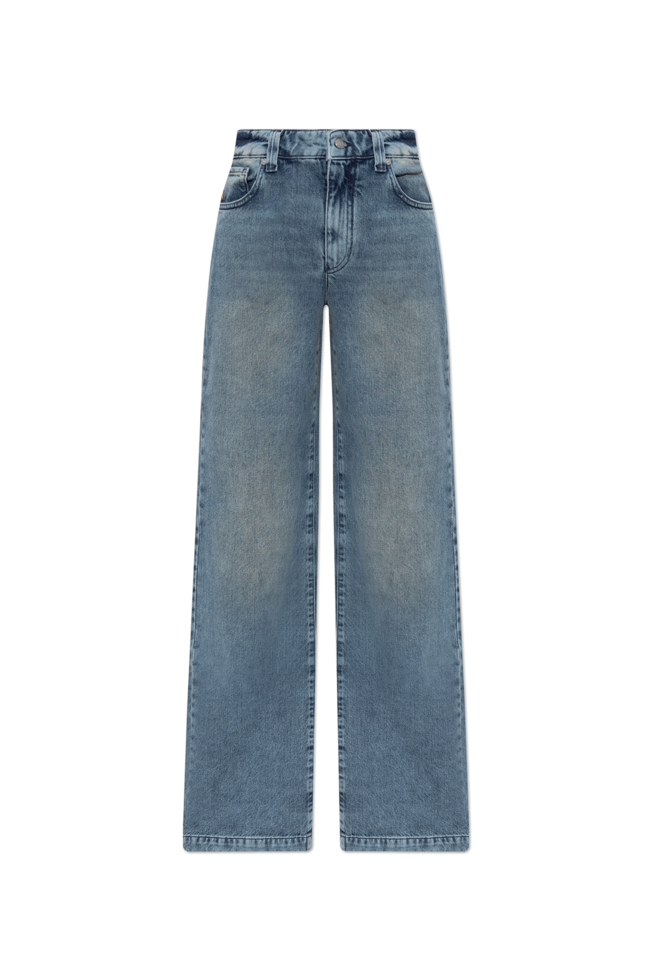 Emporio Armani Jeansy Z Szerokimi Nogawkami, Kobiety, Niebieski
