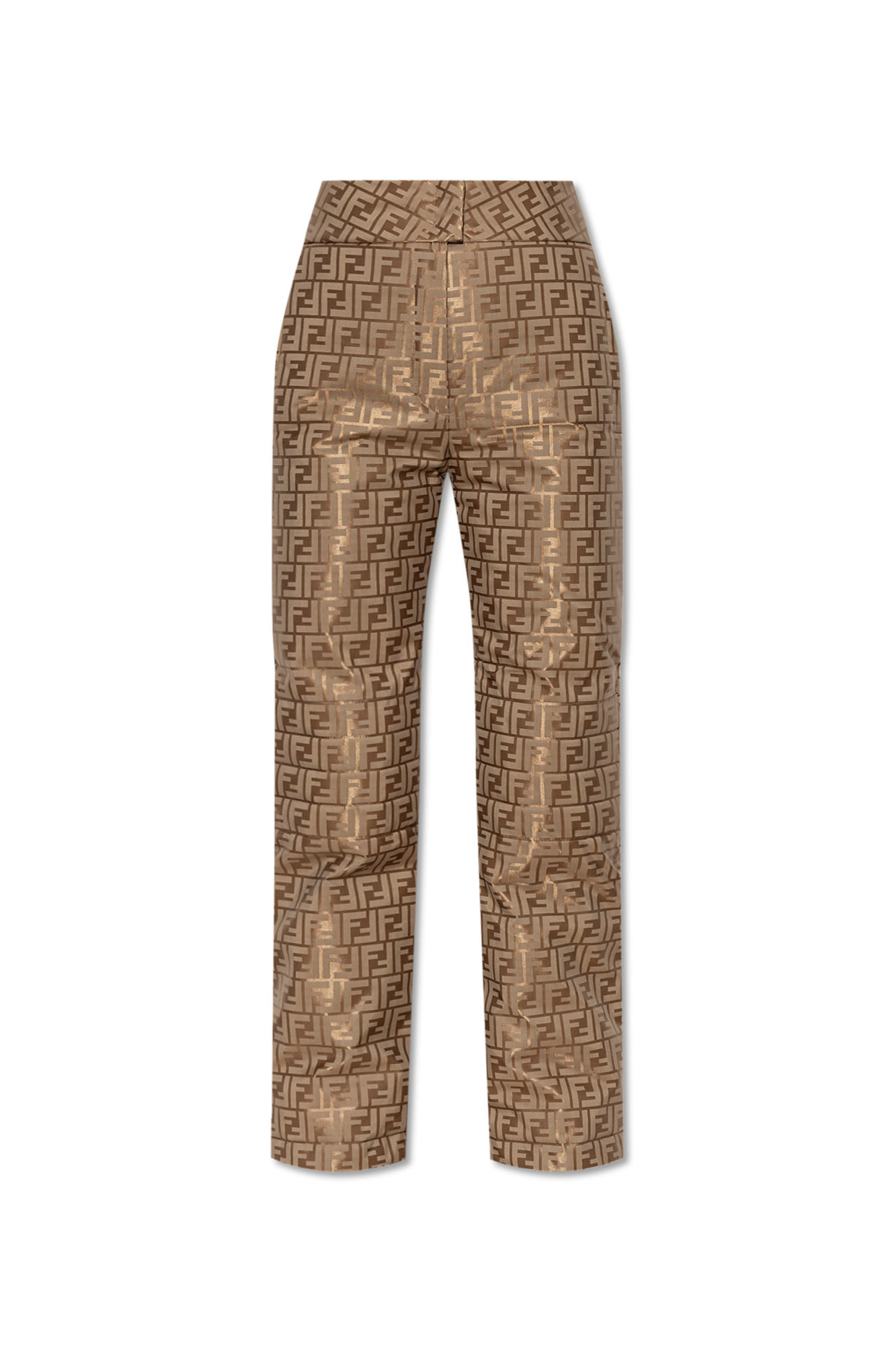 Fendi Spodnie Narciarskie Z Monogramem, Kobiety, Beżowy