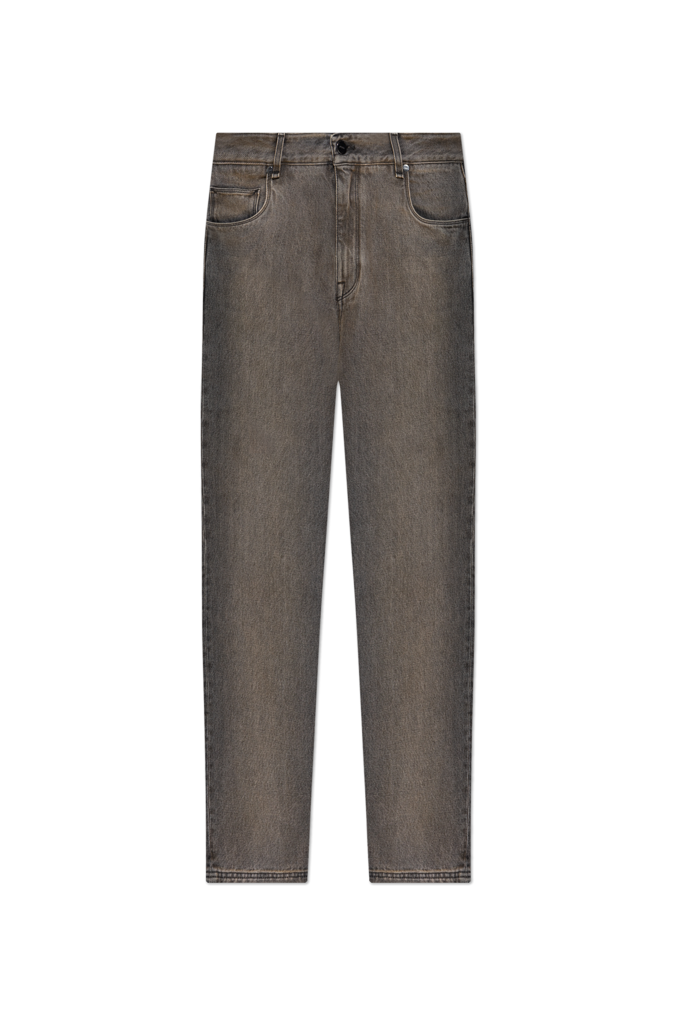 Fendi Jeansy Z Efektem `vintage`, Mężczyźni, Szary