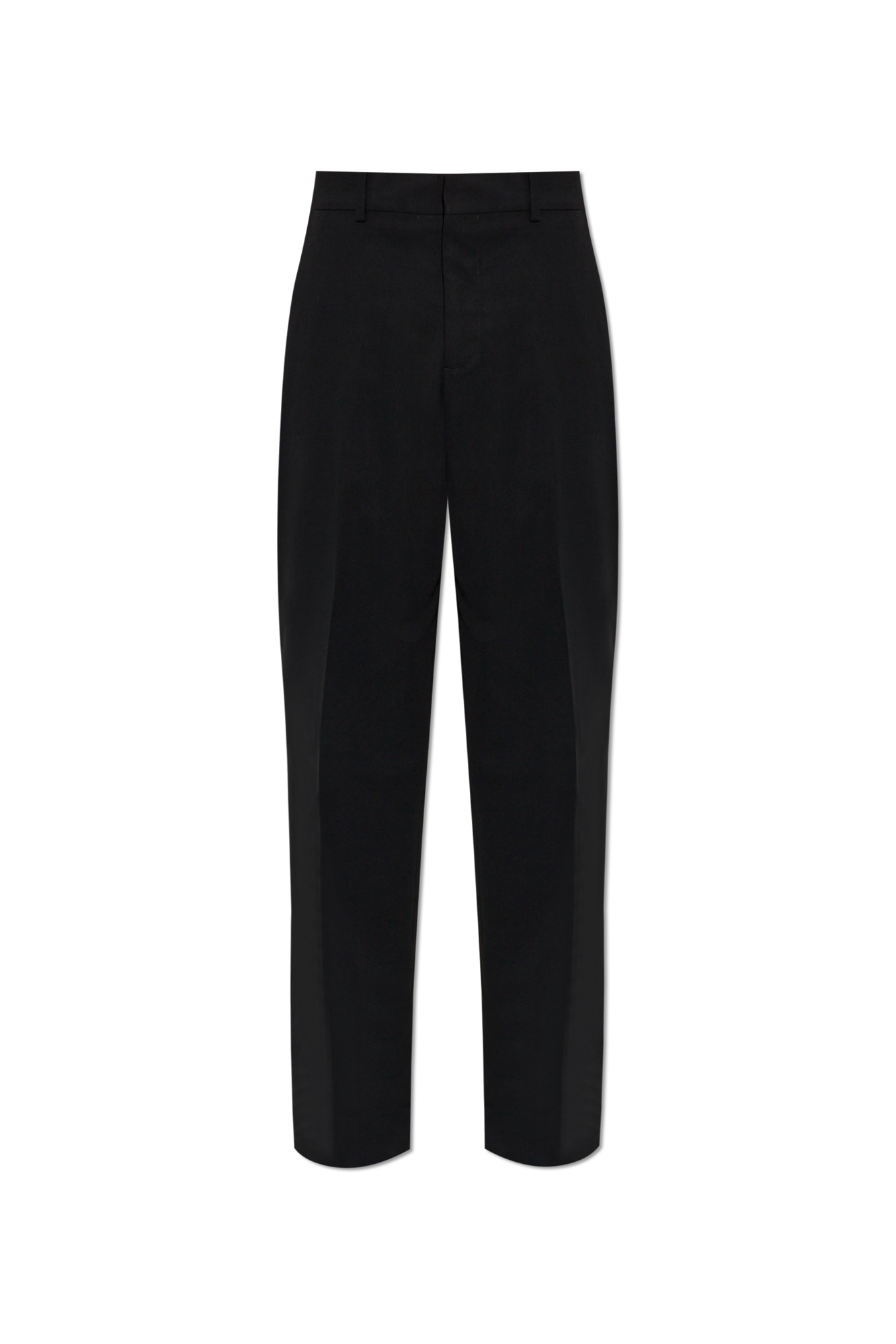 Acne Studios Spodnie W Kant, Mężczyźni, Czarny