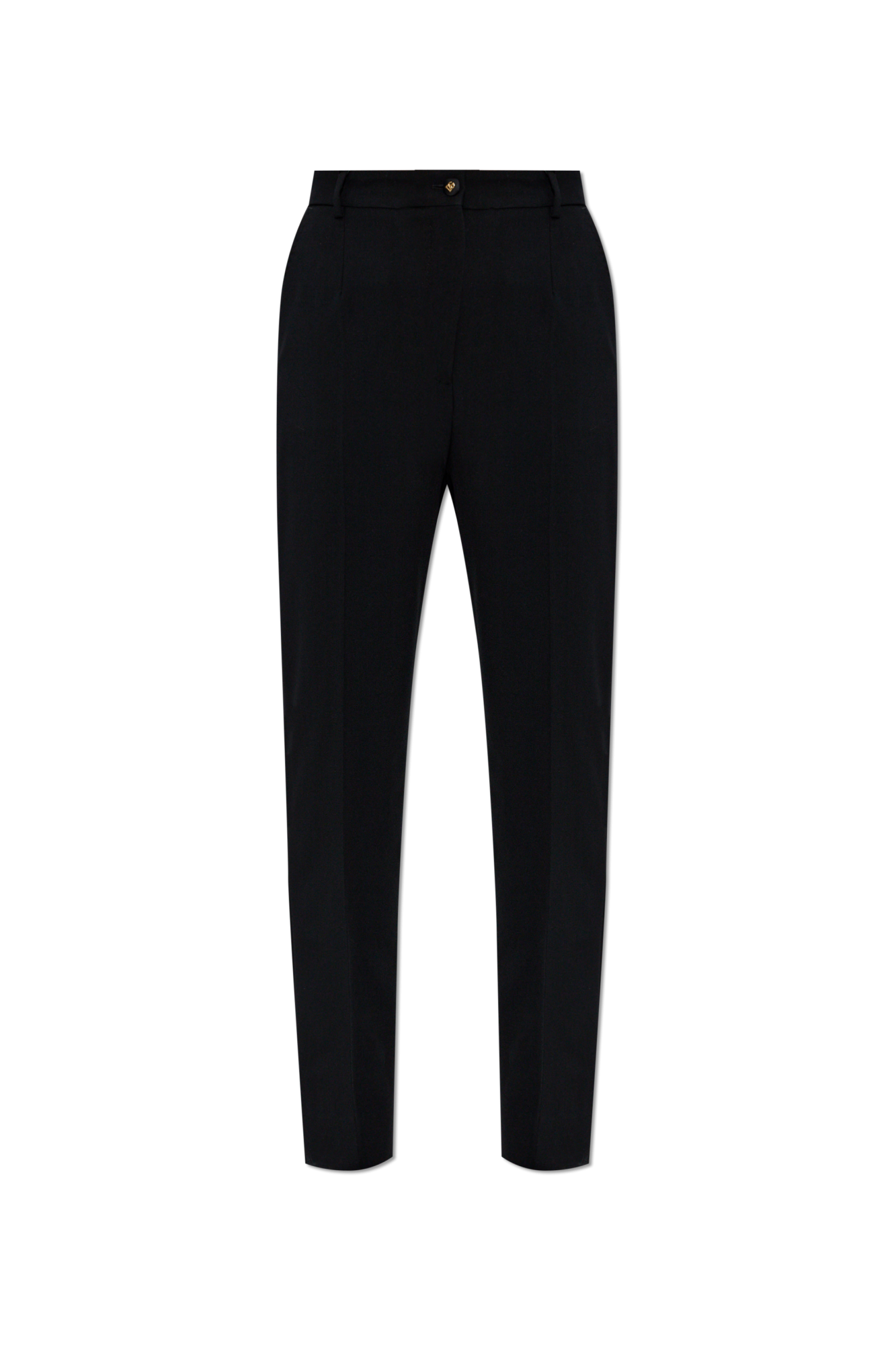 Dolce & Gabbana Spodnie W Kant, Kobiety, Czarny
