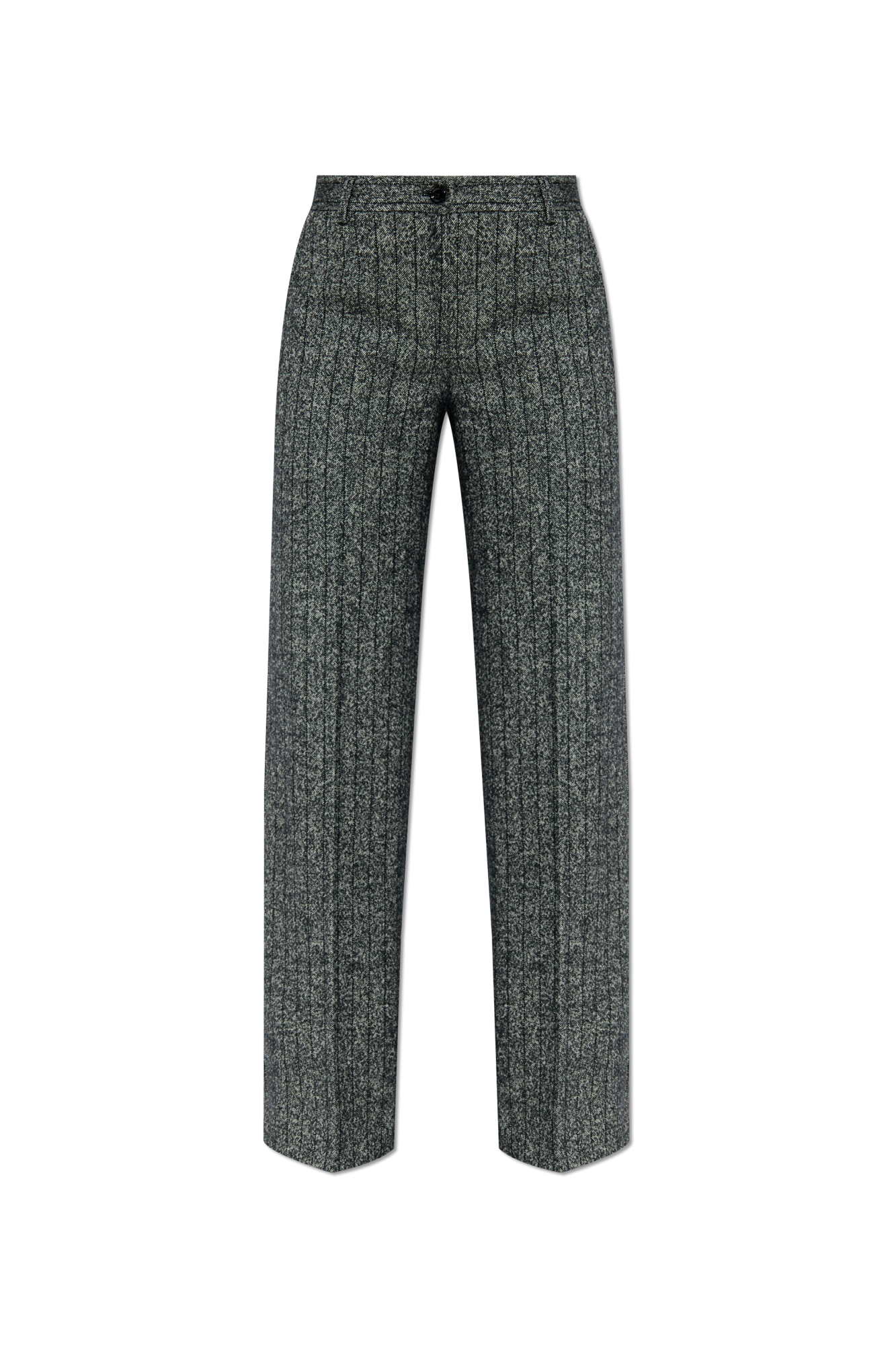 Dolce & Gabbana Spodnie W Kant, Kobiety, Szary