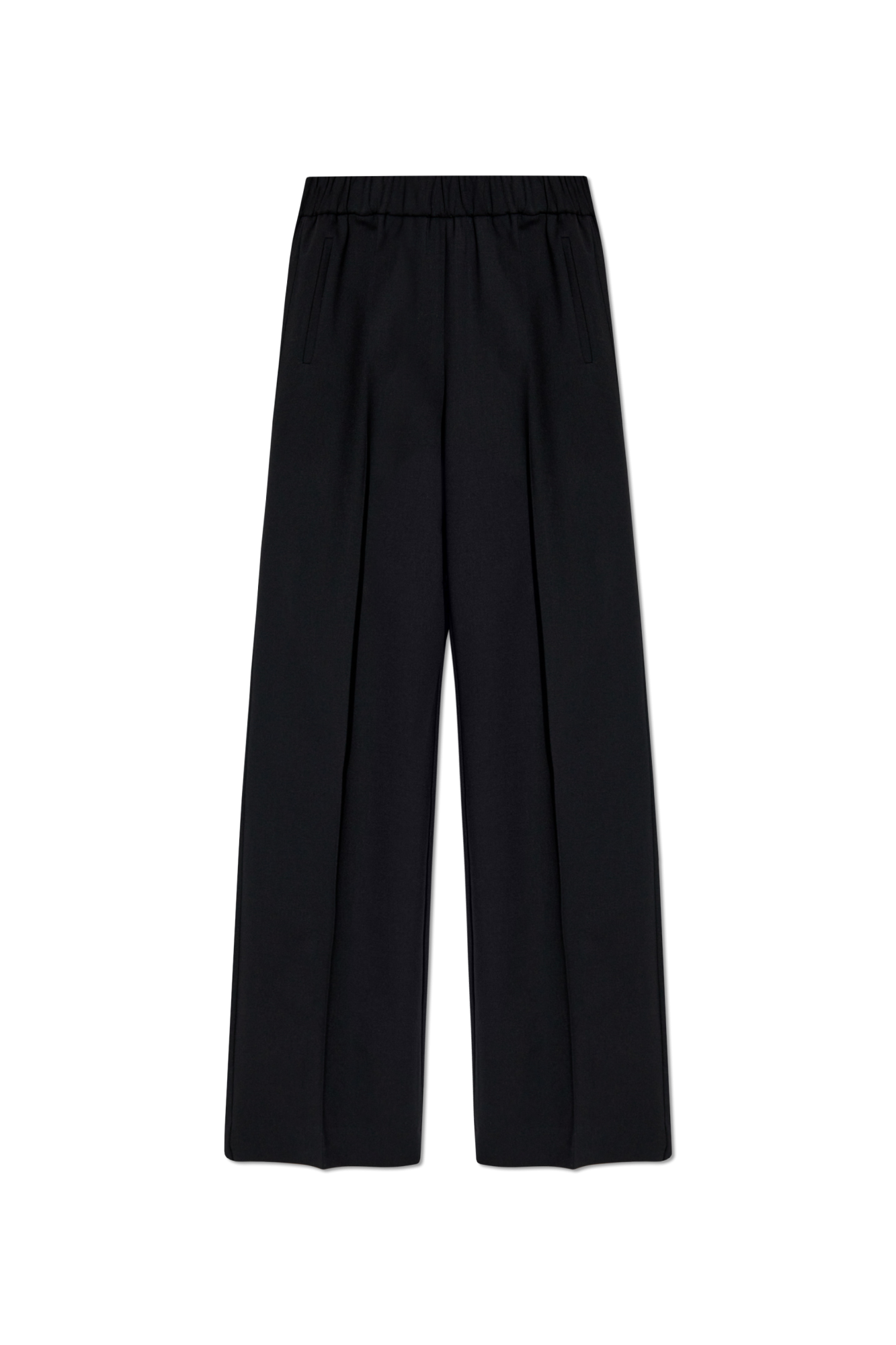 Dolce & Gabbana Wełniane Spodnie, Kobiety, Czarny