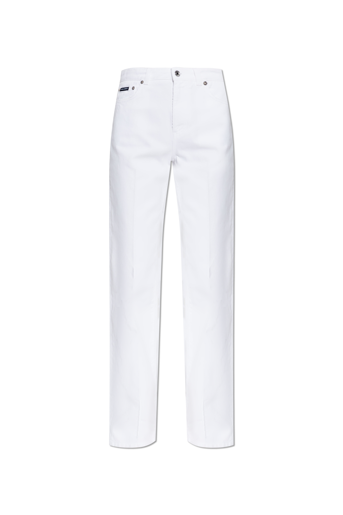 Dolce & Gabbana Jeansy Z Nogawkami O Prostym Kroju, Kobiety, Biały