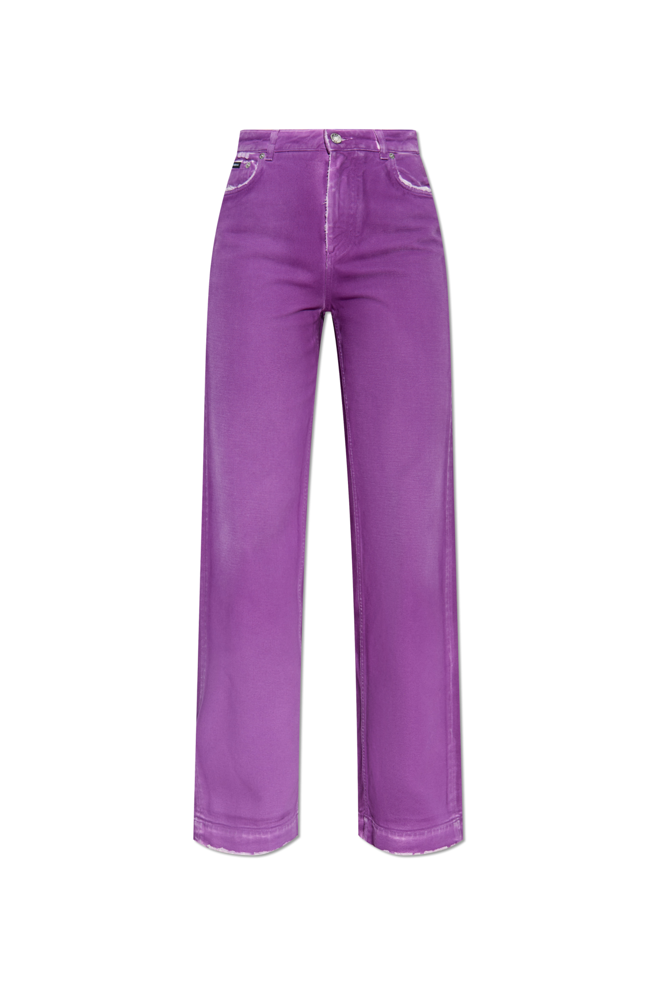 Dolce & Gabbana Jeansy Z Rozszerzanymi Nogawkami, Kobiety, Fioletowy