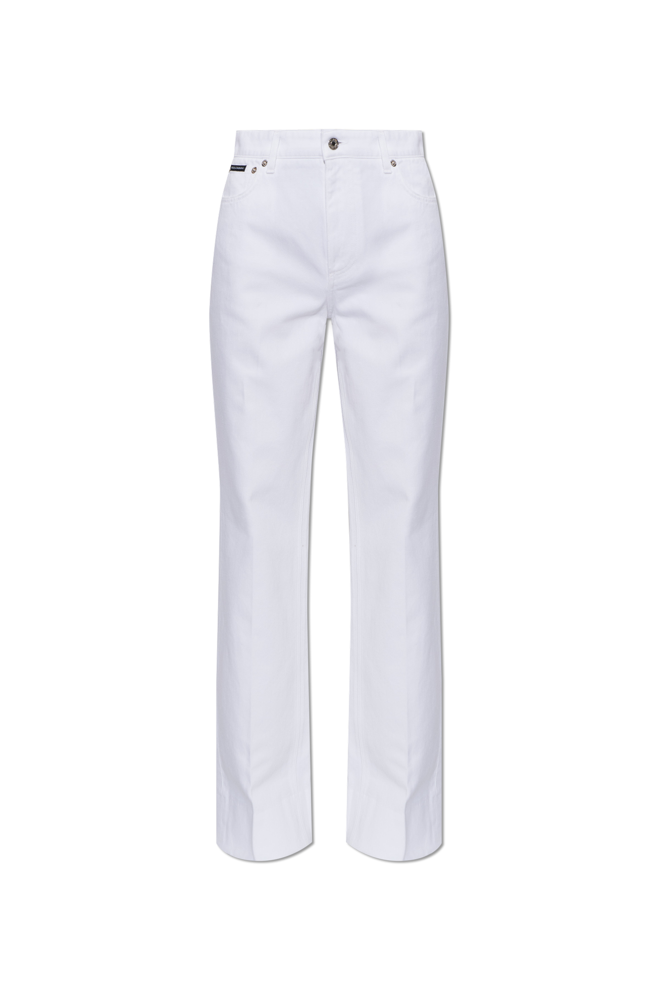 Dolce & Gabbana Jeansy Z Nogawkami O Prostym Kroju, Kobiety, Biały