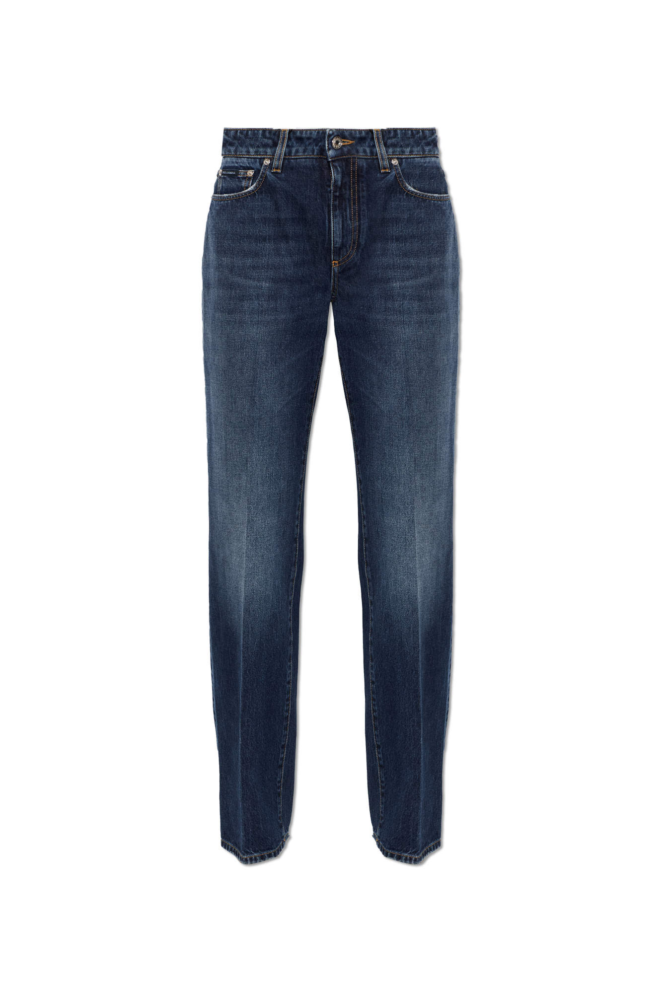 Dolce & Gabbana Jeansy Z Efektem `vintage`, Kobiety, Granatowy