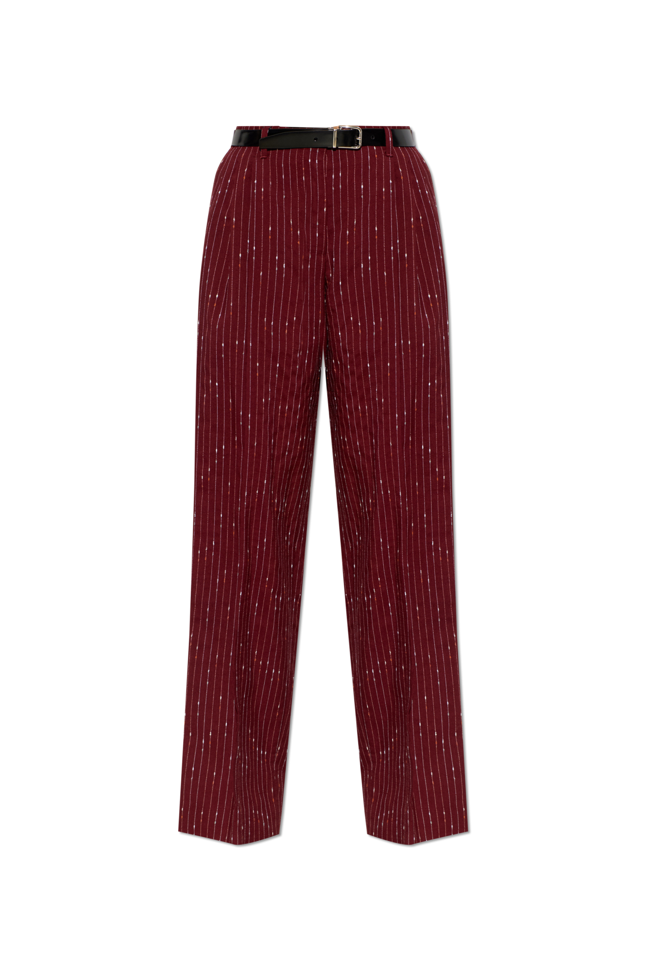 Dolce & Gabbana Spodnie Z Paskiem, Kobiety, Czerwony