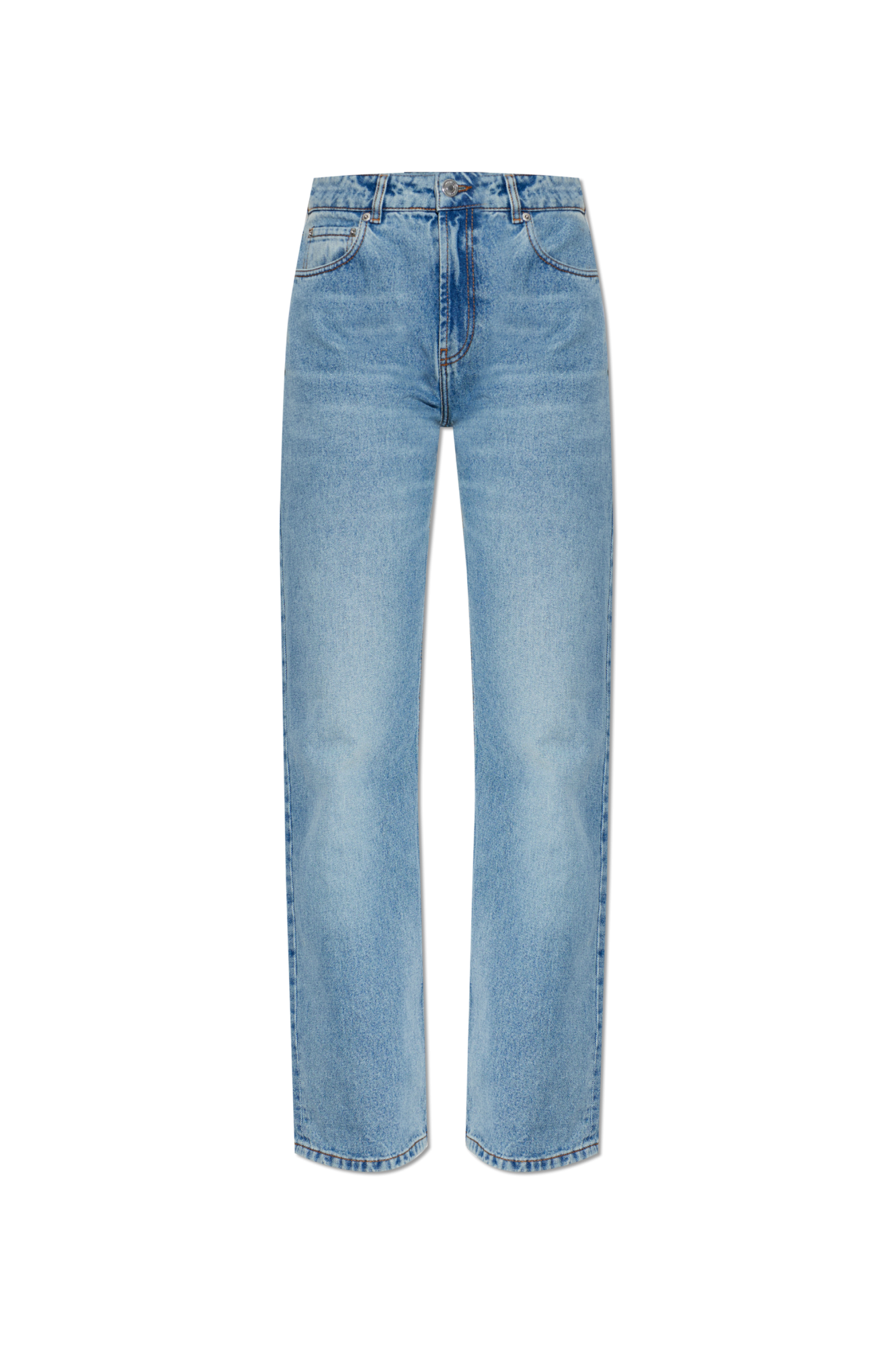 Ami Alexandre Mattiussi Jeansy Z Logo, Kobiety, Niebieski