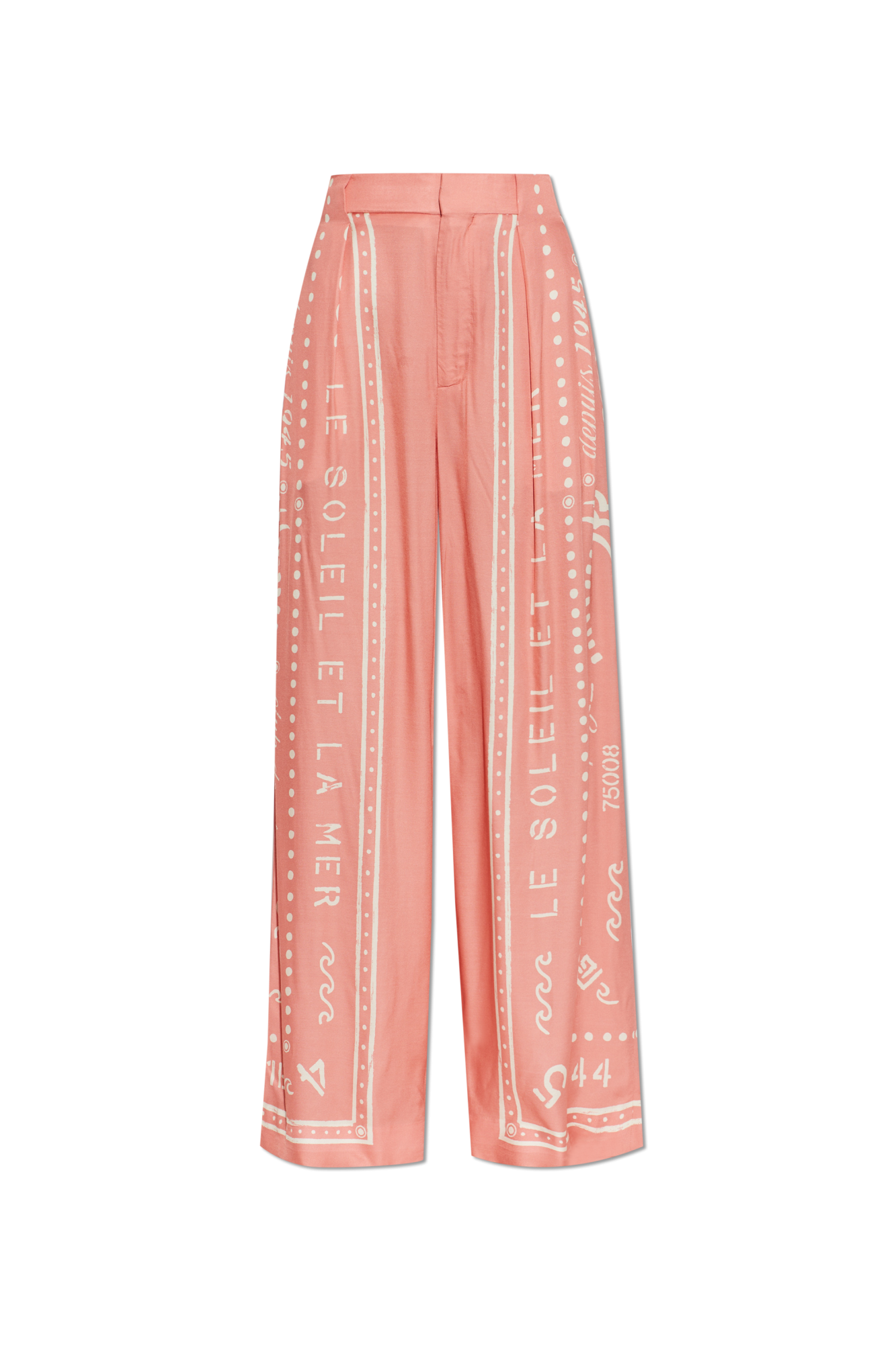 Balmain Spodnie Z Zaszewkami, Kobiety, Różowy