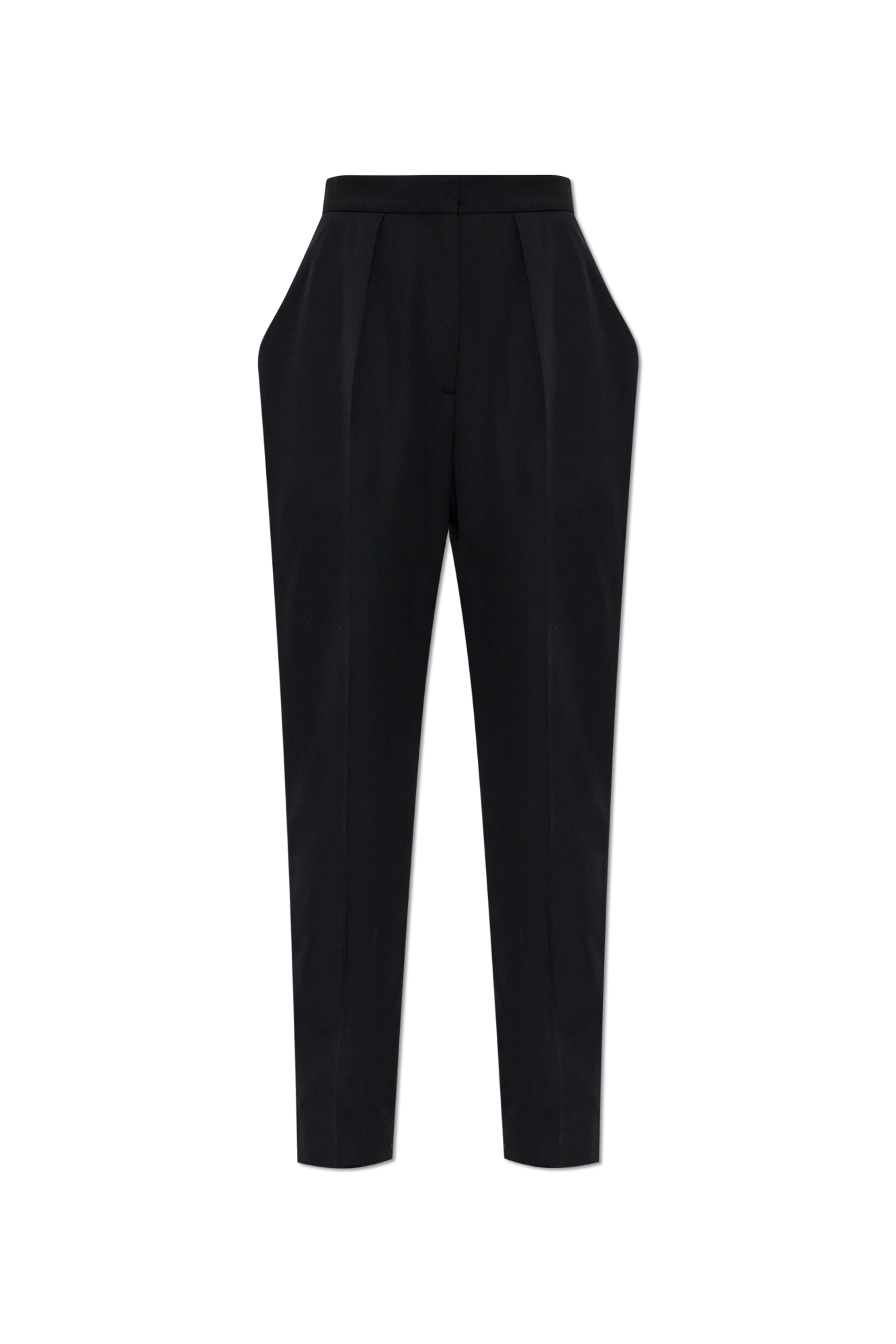 Balmain Spodnie W Kant, Kobiety, Czarny