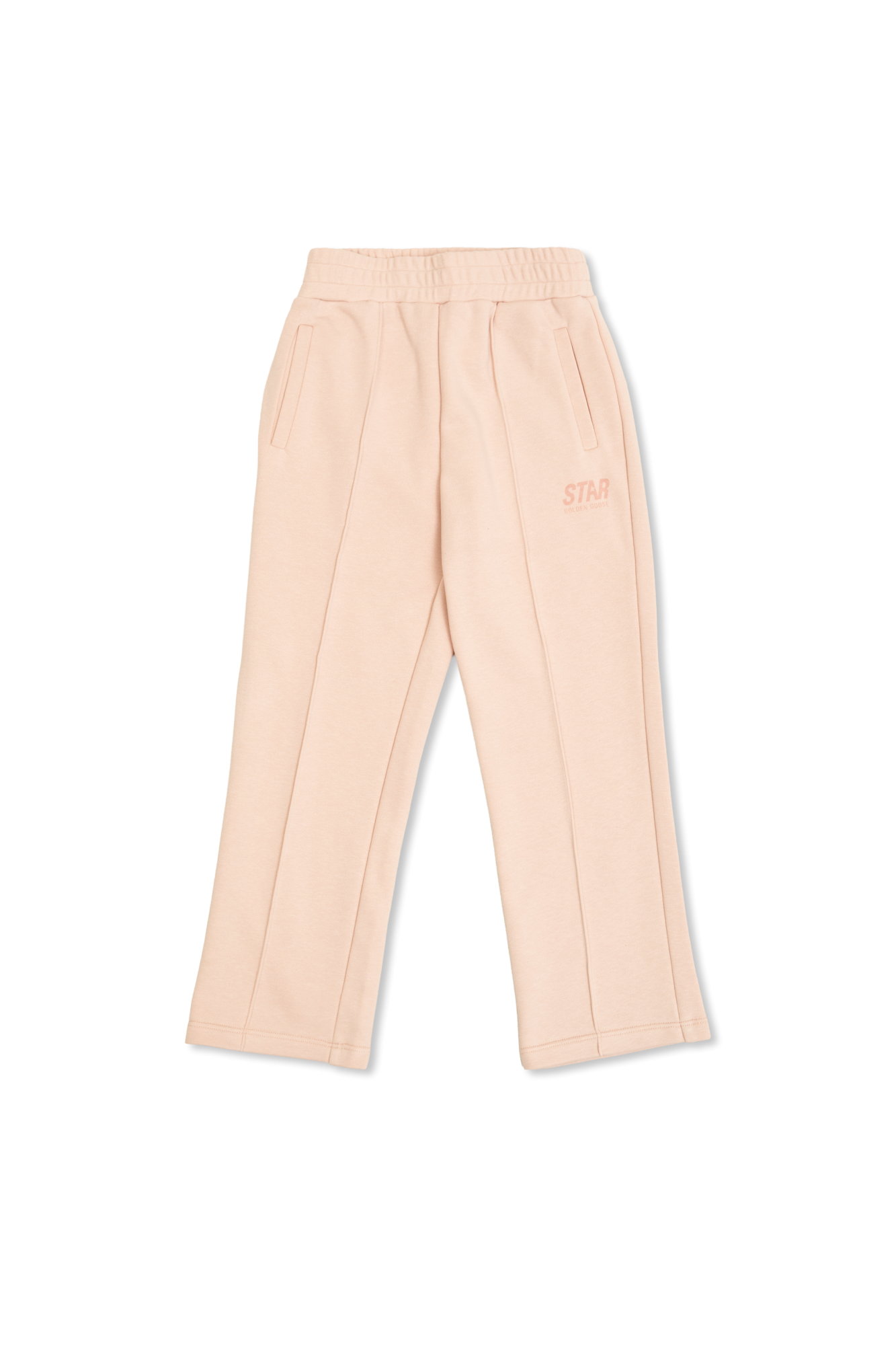 Golden Goose Kids Spodnie Dresowe Z Logo, Unisex, Różowy