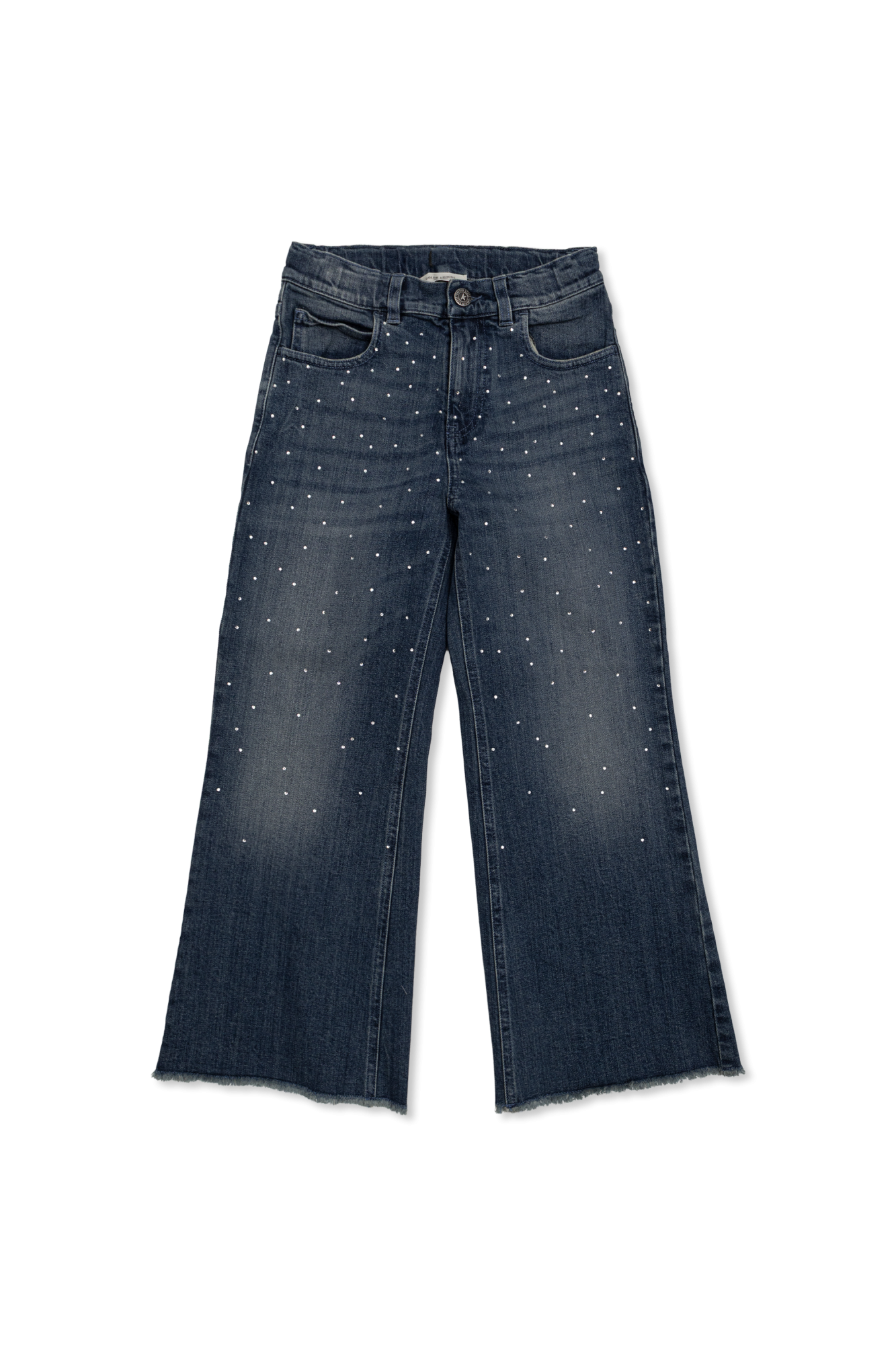 Golden Goose Kids Jeansy Z Połyskującymi Cekinami, Unisex, Granatowy