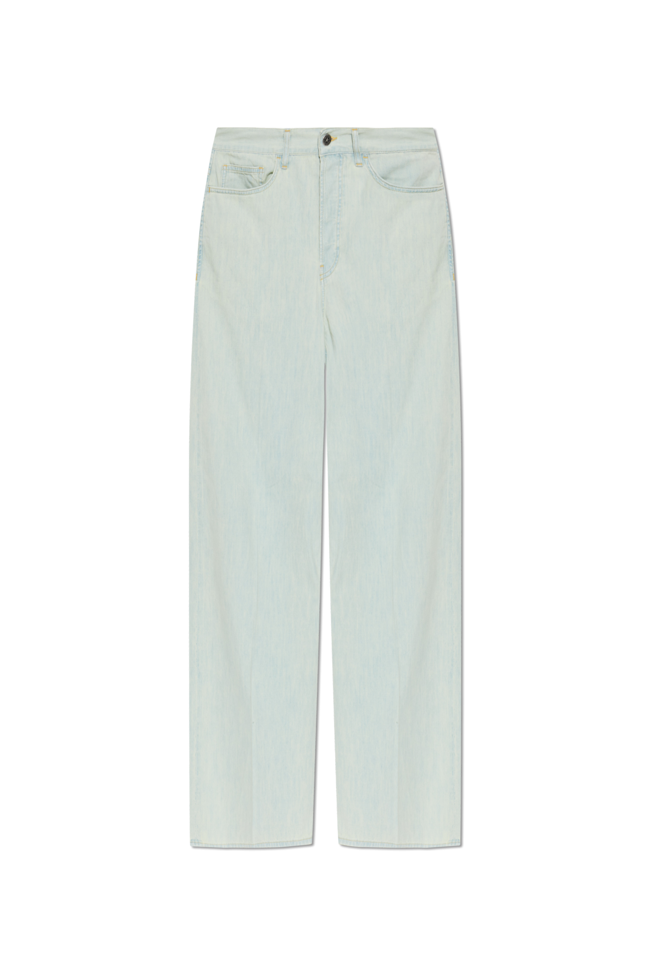 Golden Goose Jeansy Z Szerokimi Nogawkami, Mężczyźni, Niebieski