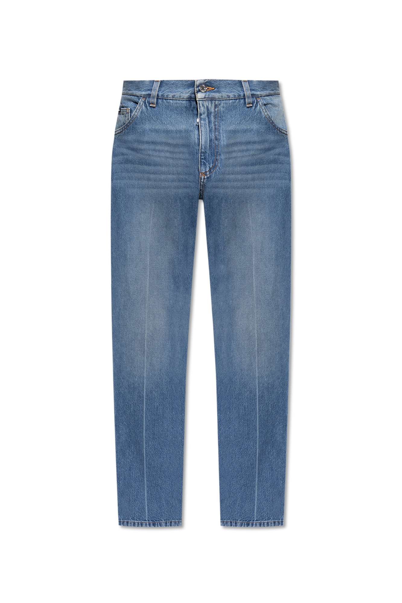 Dolce & Gabbana Jeansy Z Lekko Zwężanymi Nogawkami, Mężczyźni, Niebieski