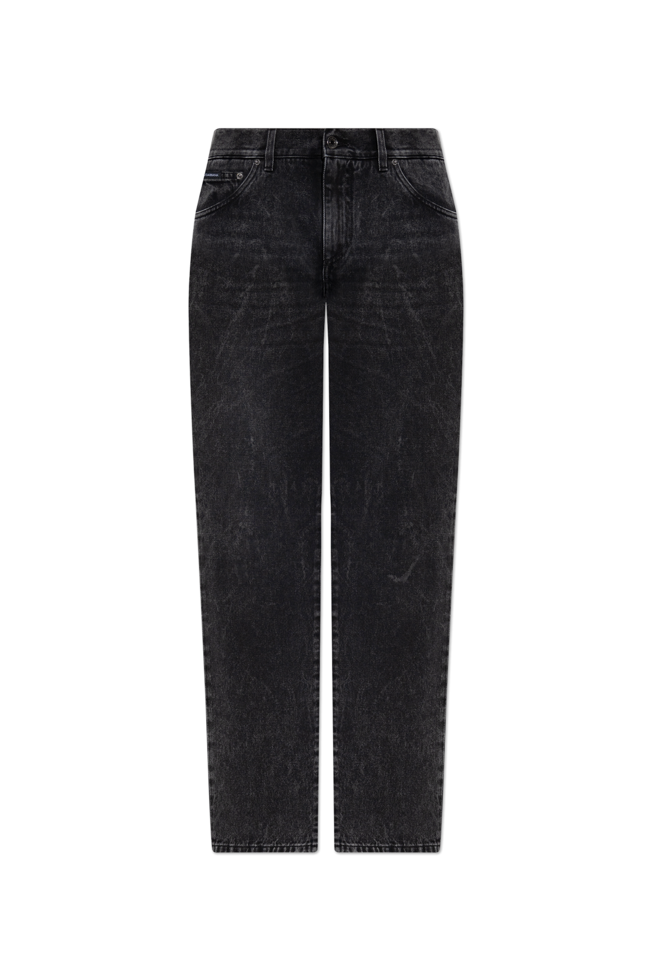 Dolce & Gabbana Jeansy Typu `classic`, Mężczyźni, Czarny