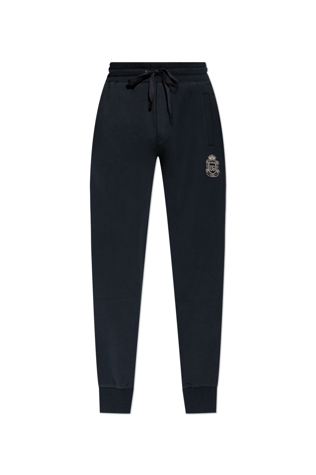 Dolce & Gabbana Spodnie Dresowe Z Logo, Mężczyźni, Granatowy