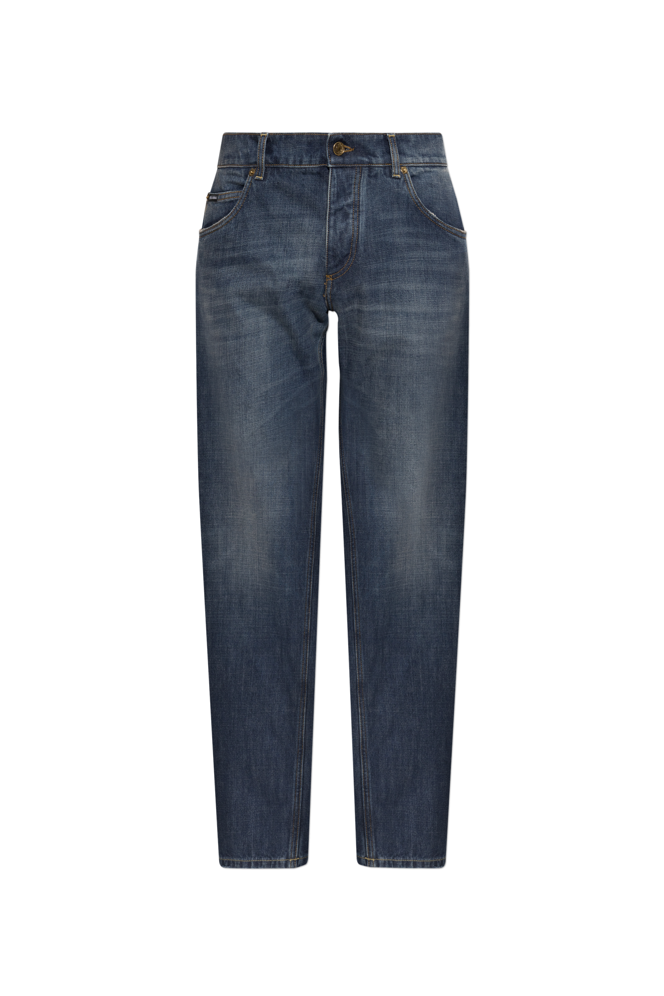 Dolce & Gabbana Jeansy Typu `Regular`, Mężczyźni, Granatowy