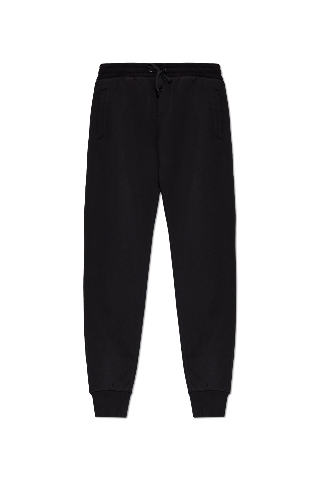 Dolce & Gabbana Spodnie Dresowe Ze ściągaczami, Mężczyźni, Czarny