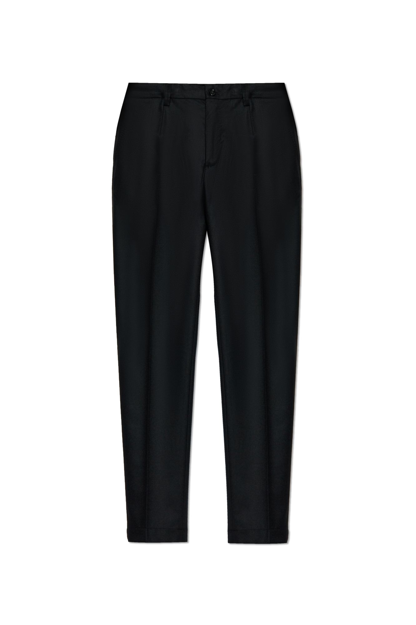 Dolce & Gabbana Wełniane Spodnie, Mężczyźni, Czarny