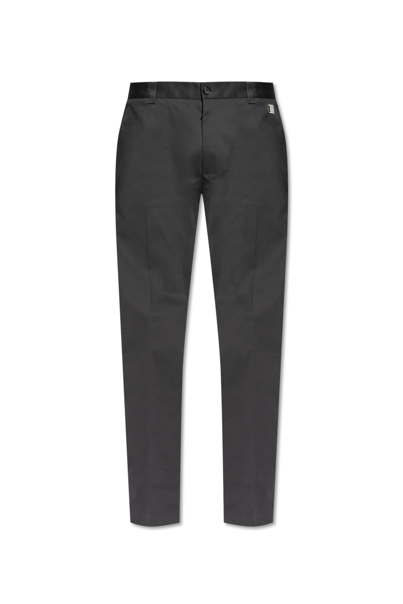 Dolce & Gabbana Bawełniane Spodnie, Mężczyźni, Szary