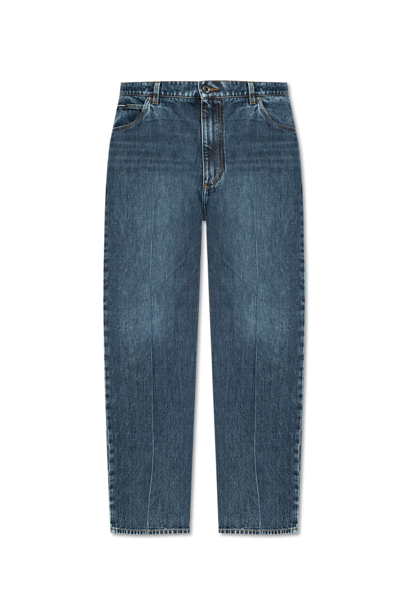 Dolce & Gabbana Jeansy Z Nogawkami O Prostym Kroju, Mężczyźni, Granatowy