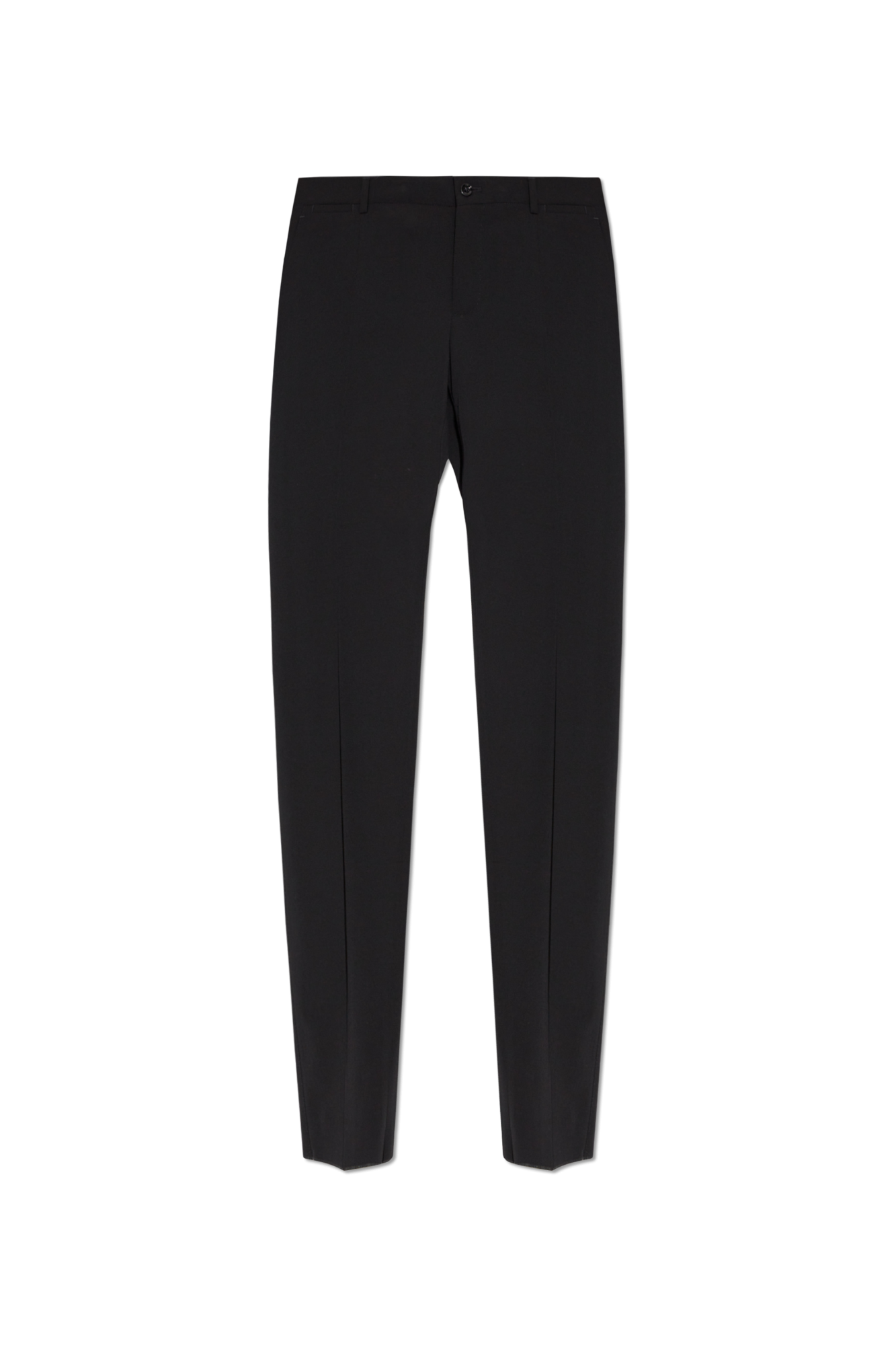 Dolce & Gabbana Wełniane Spodnie, Mężczyźni, Czarny