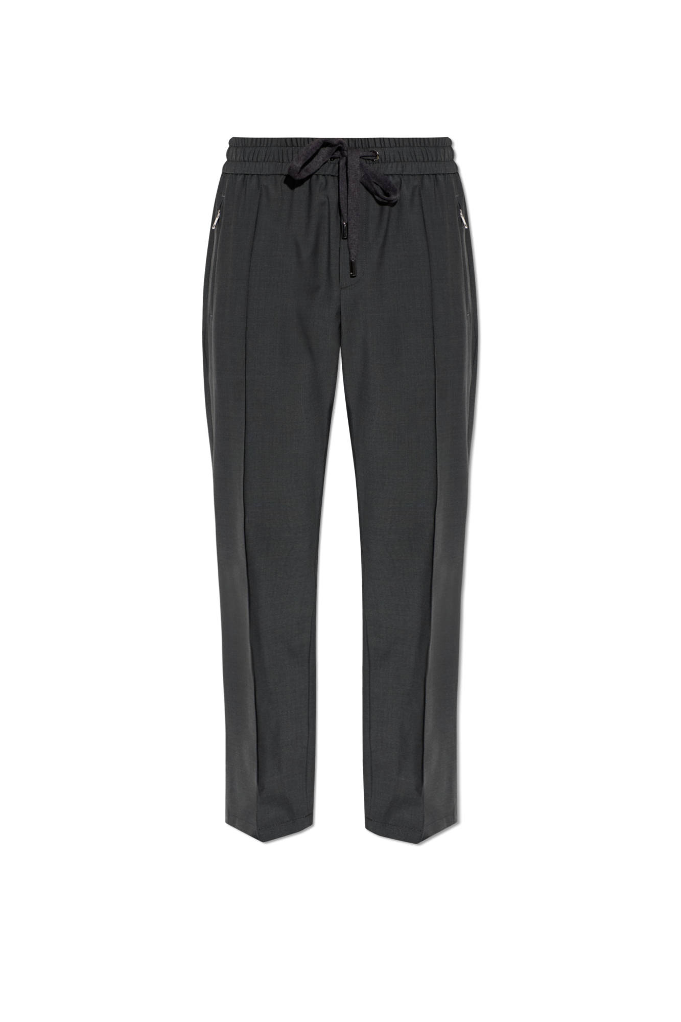 Dolce & Gabbana Spodnie Z Przeszyciem, Mężczyźni, Szary