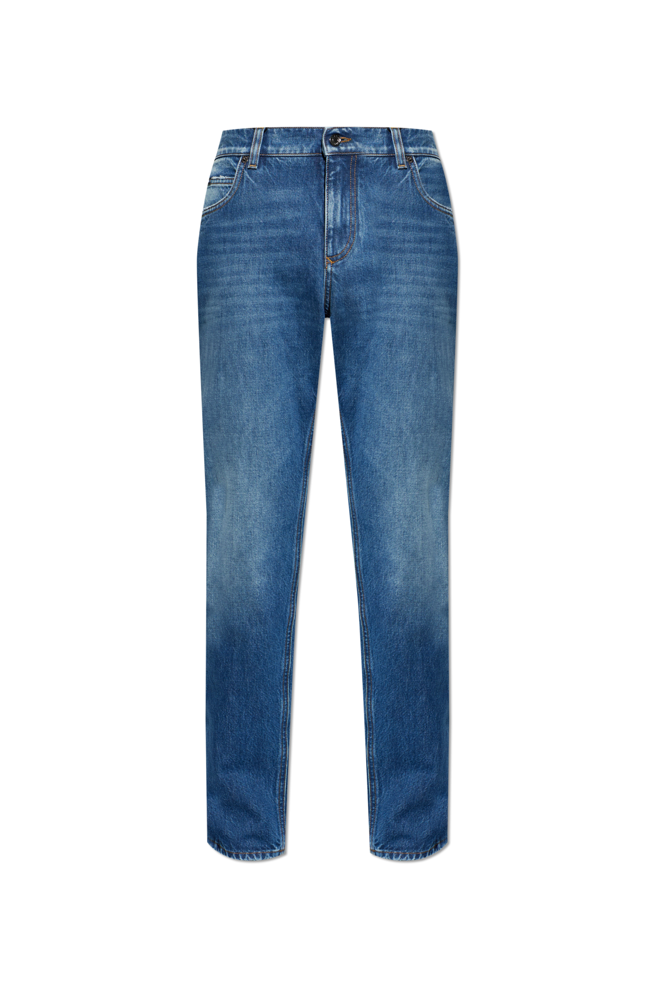 Dolce & Gabbana Jeansy Typu `Regular`, Mężczyźni, Niebieski