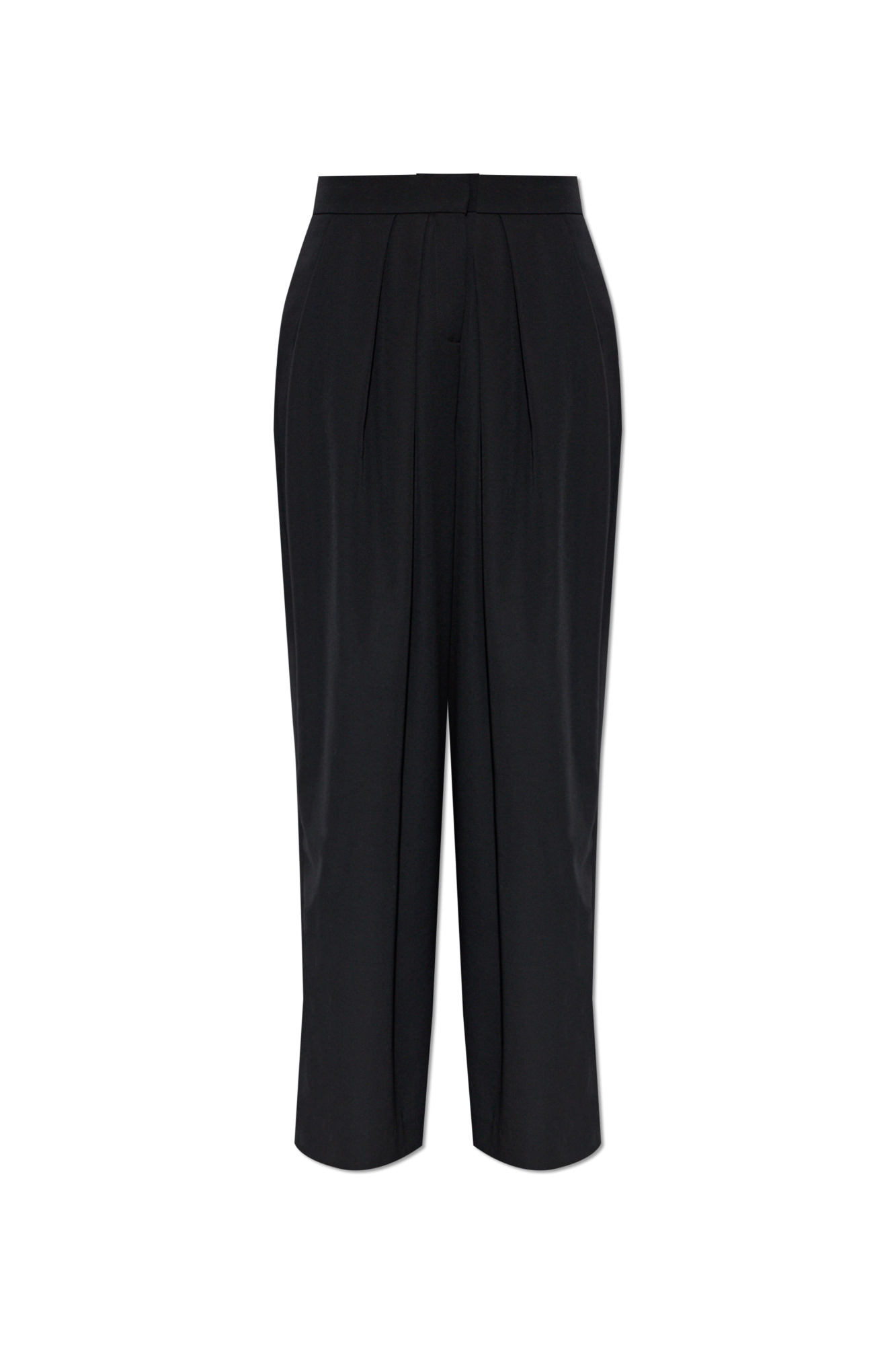 Balmain Wełniane Spodnie, Kobiety, Czarny
