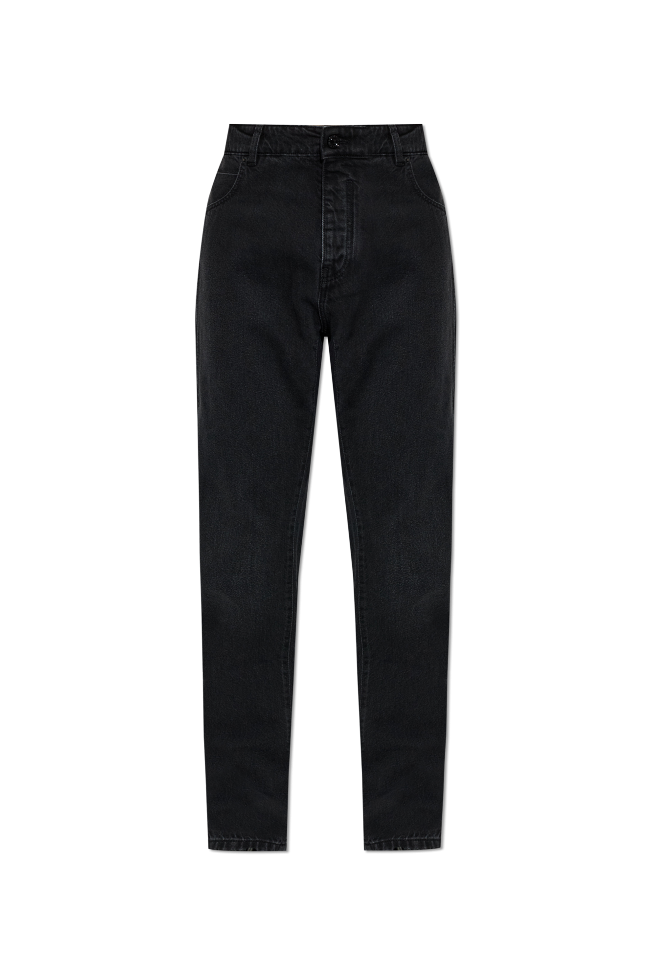 Balmain Jeansowe Spodnie, Mężczyźni, Czarny