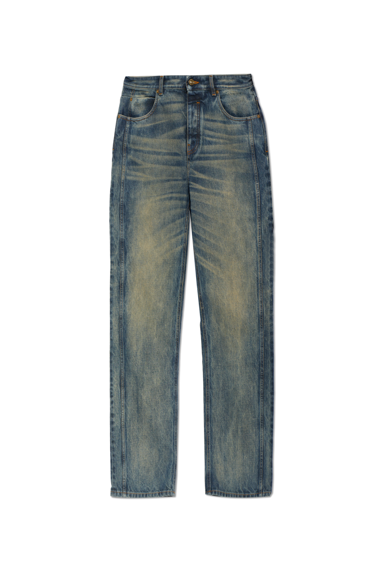 Balmain Jeansy Typu `Loose`, Mężczyźni, Niebieski
