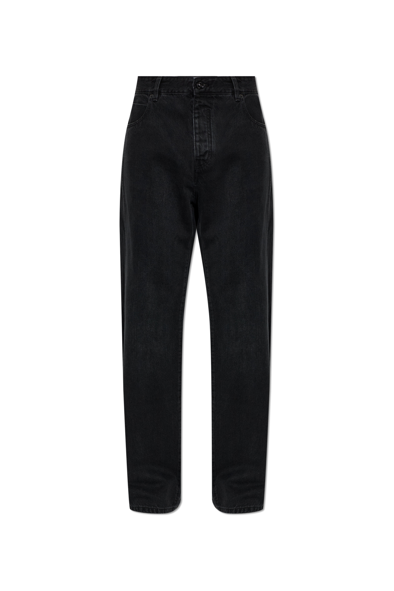Balmain Jeansy Typu `Loose`, Mężczyźni, Czarny