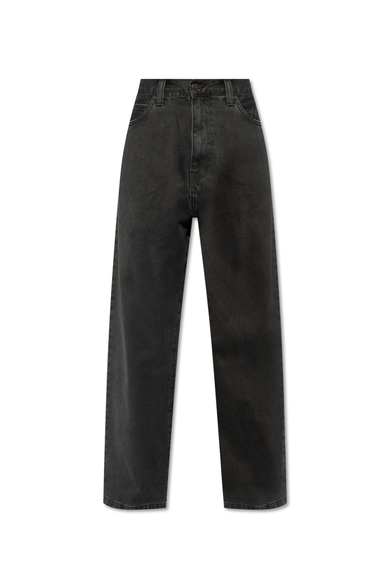 Carhartt WIP Jeansy Z Logo, Mężczyźni, Czarny