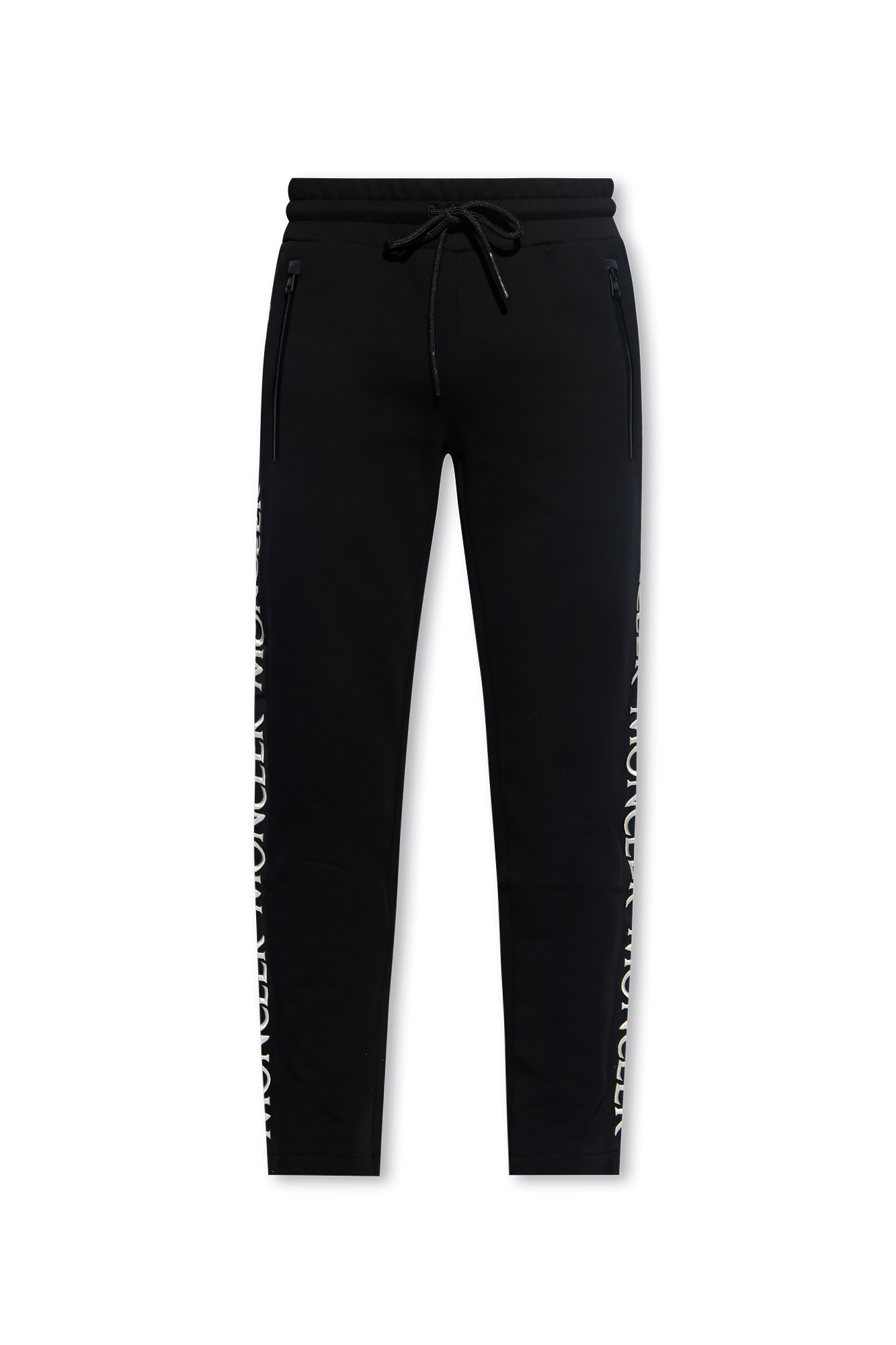 Moncler Spodnie Dresowe, Mężczyźni, Czarny