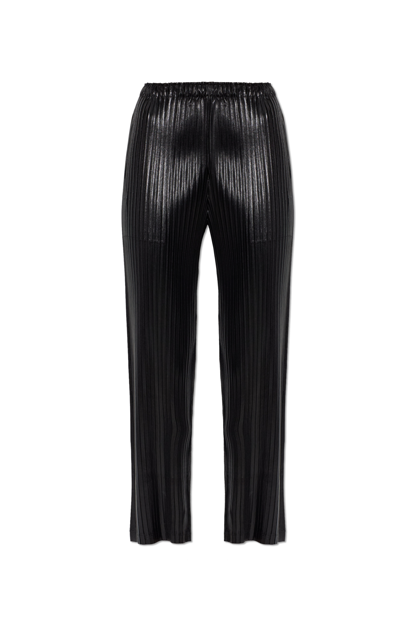 Issey Miyake Plisowane Spodnie, Kobiety, Czarny