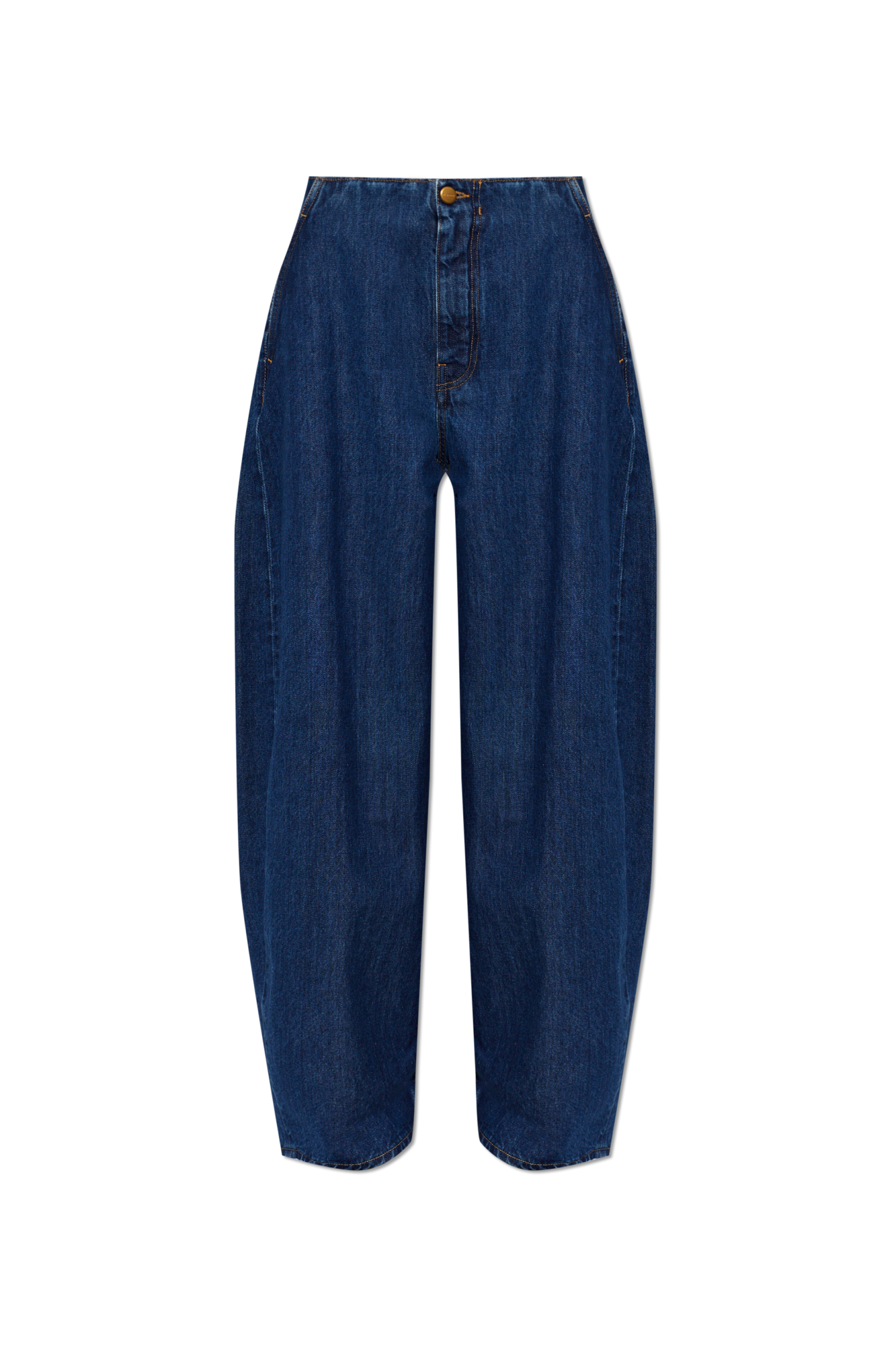 JIL SANDER Jeansy Z Szerokimi Nogawkami, Kobiety, Granatowy
