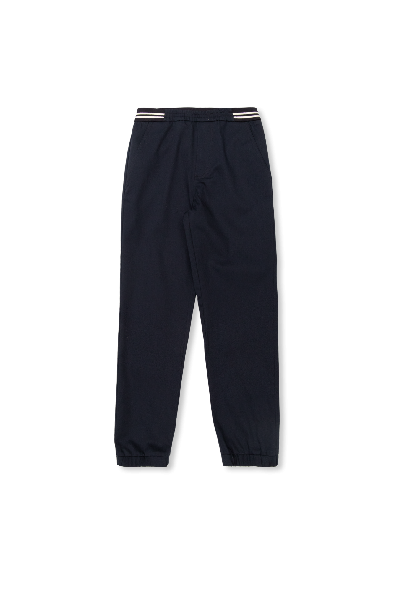 Moncler Enfant Spodnie Z Naszywką Z Logo, Unisex, Granatowy