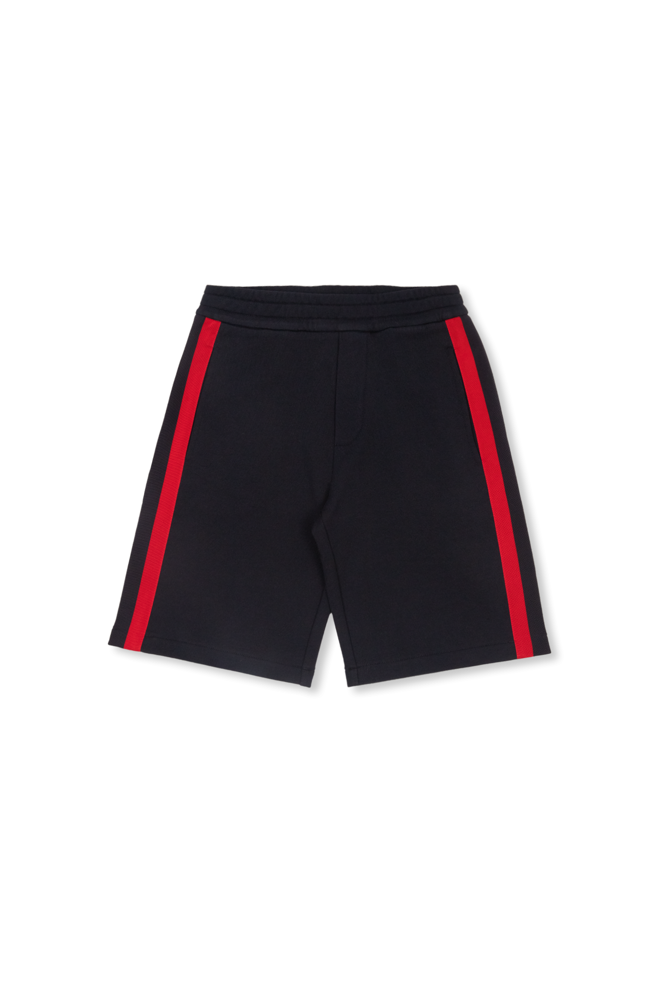 Moncler Enfant Szorty Z Lampasami, Unisex, Granatowy