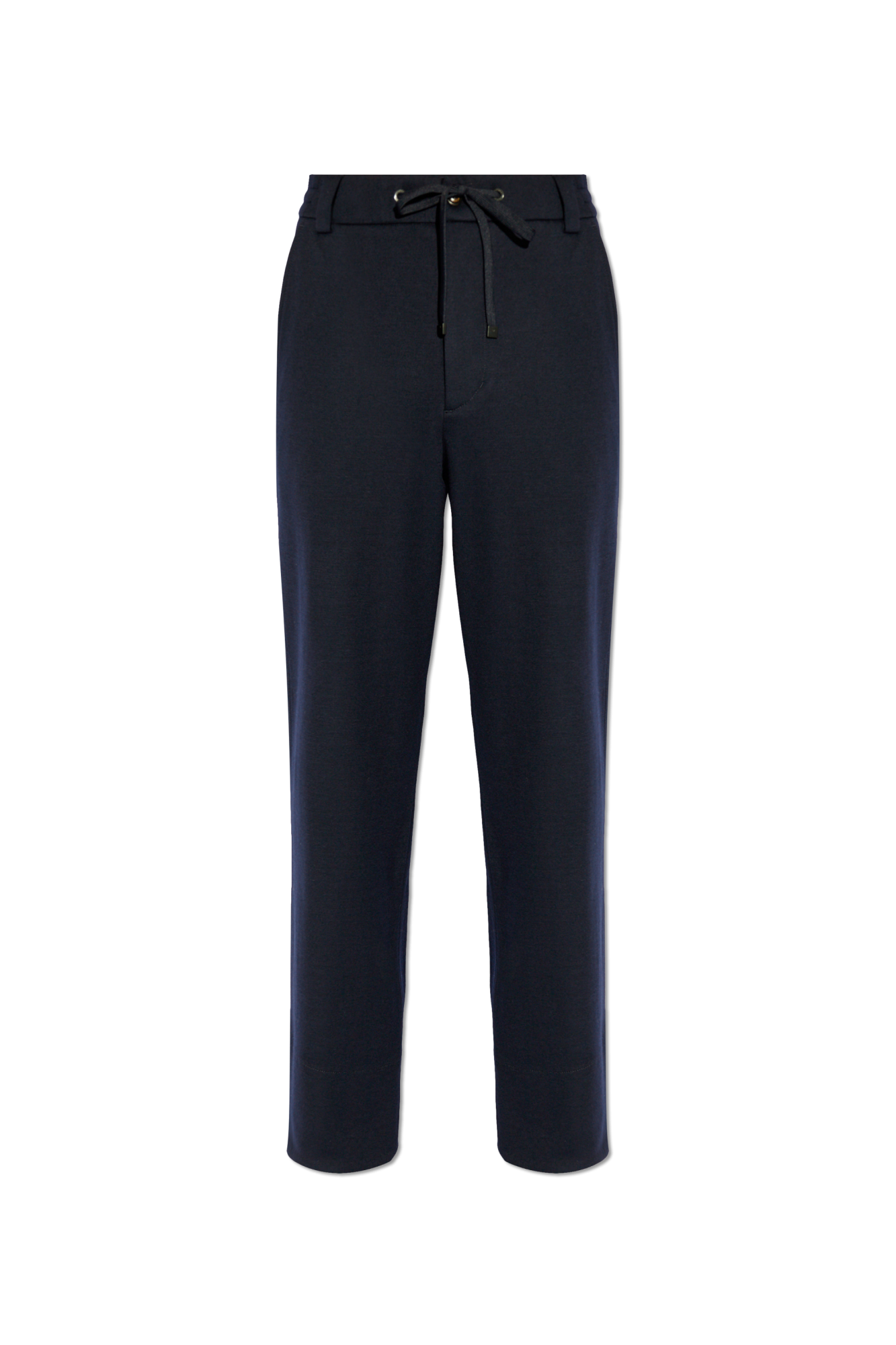Moncler Wełniane Spodnie, Mężczyźni, Granatowy