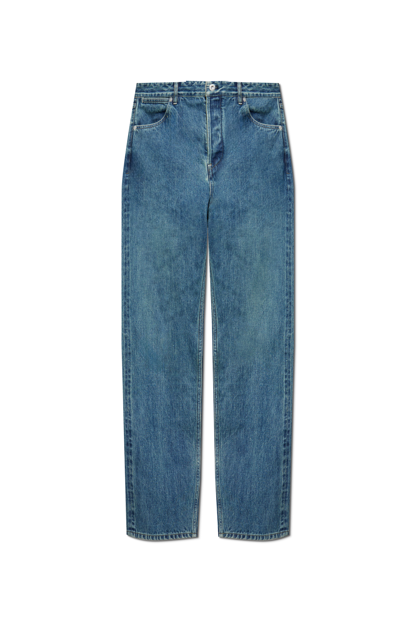 JIL SANDER+ Jeansy Z Logo, Mężczyźni, Niebieski