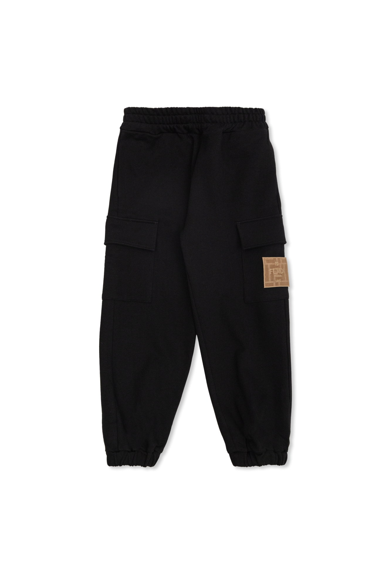 Fendi Kids Spodnie Dresowe Typu `cargo`, Unisex, Czarny