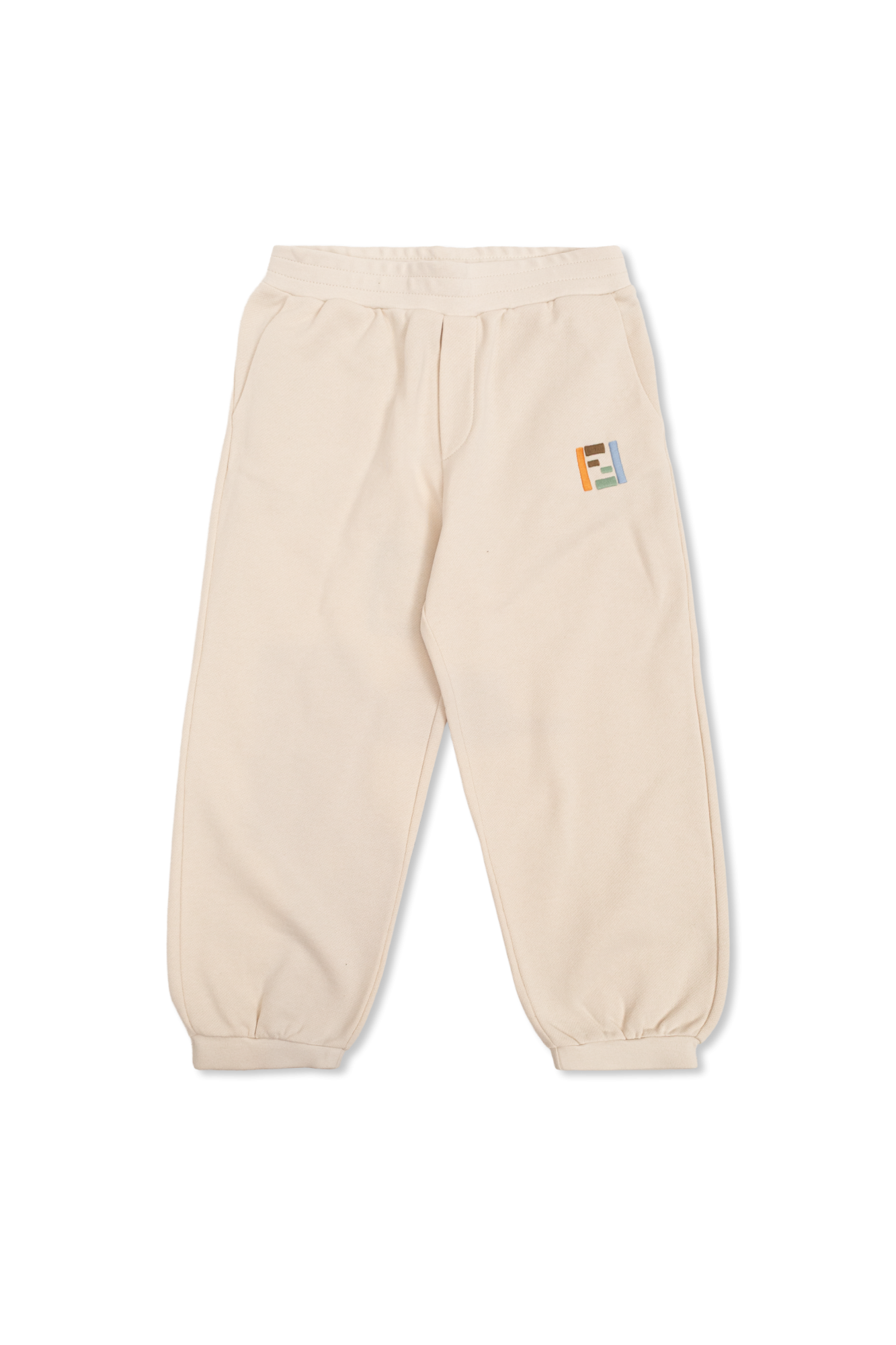 Fendi Kids Spodnie Dresowe Z Logo, Unisex, Różowy