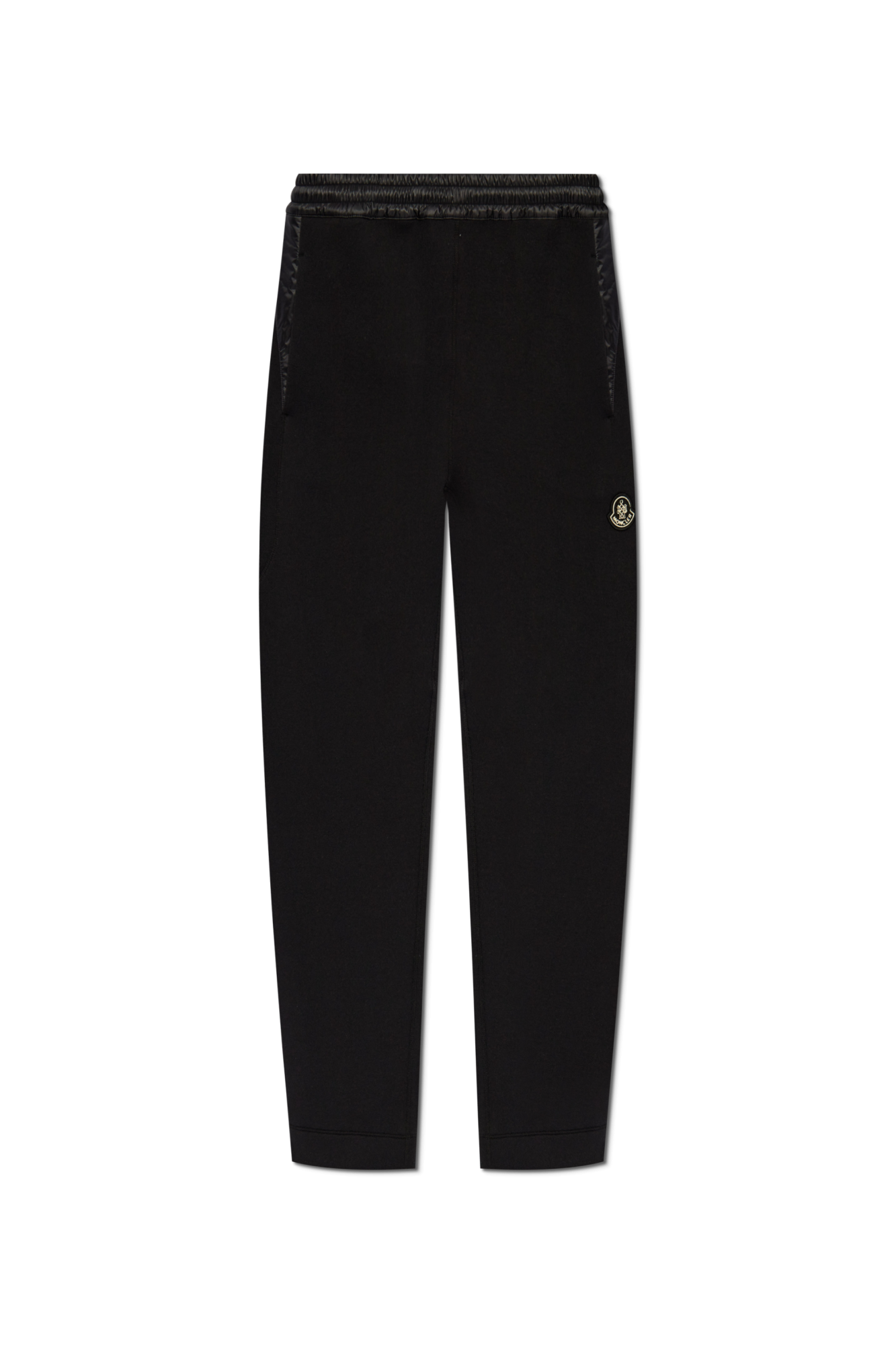 Moncler Spodnie Dresowe Z Naszywką Z Logo, Mężczyźni, Czarny
